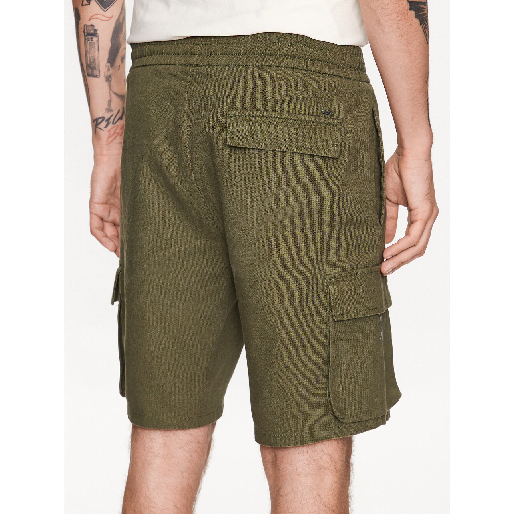 Only & Sons Bavlnené šortky 22025002 Zelená Loose Fit - Pepit.sk