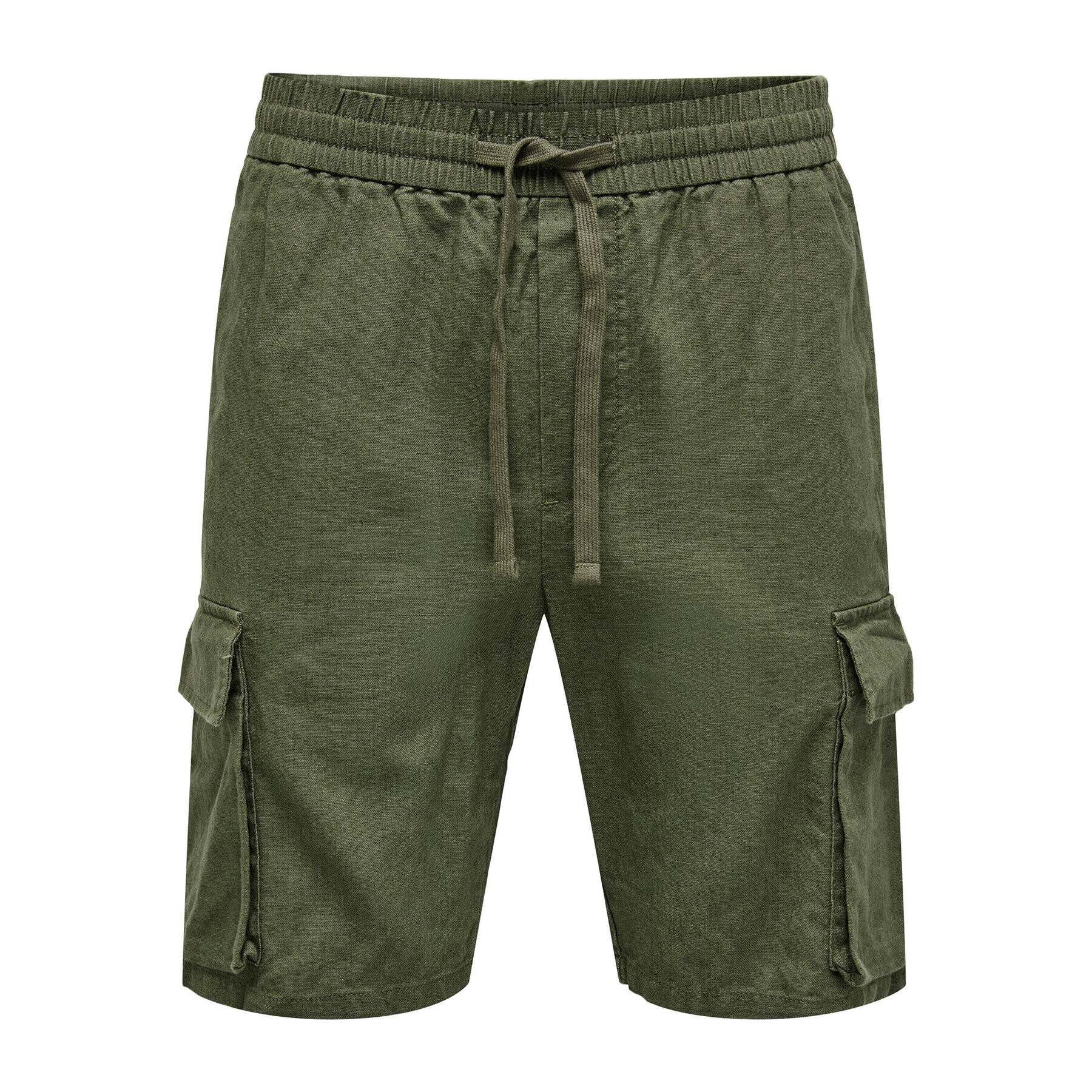 Only & Sons Bavlnené šortky 22025002 Zelená Loose Fit - Pepit.sk