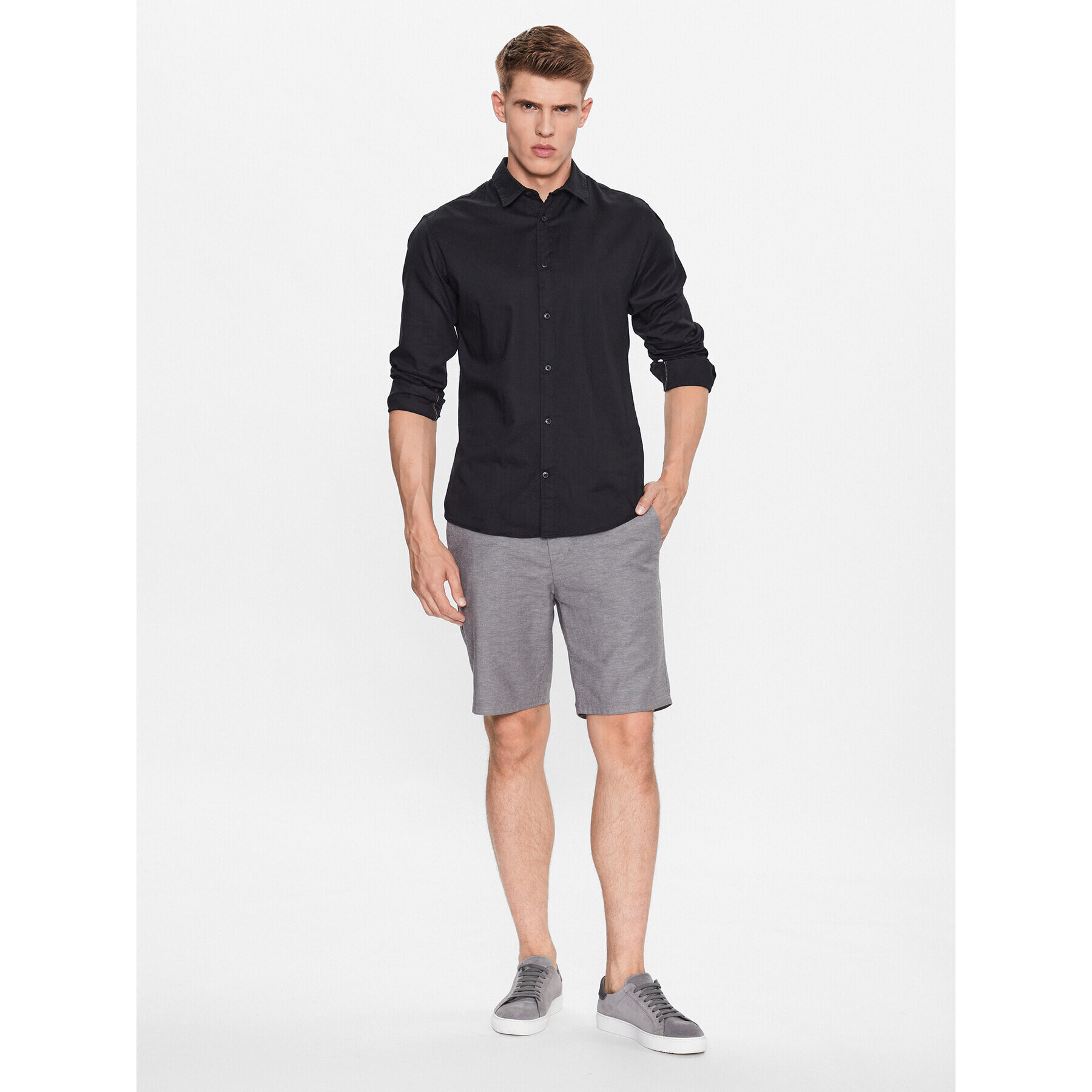 Only & Sons Bavlnené šortky Mark 22024940 Sivá Regular Fit - Pepit.sk