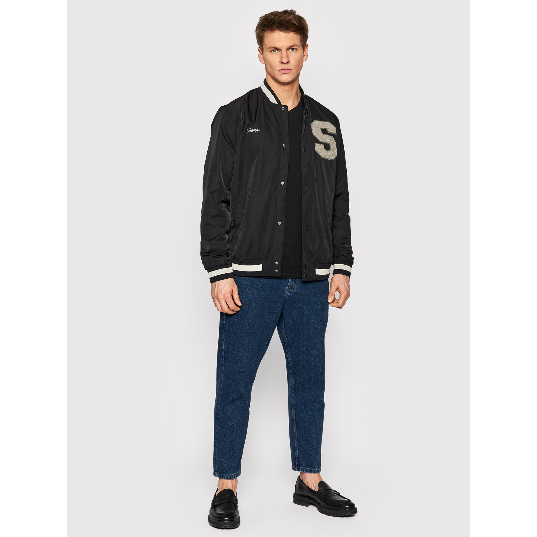 Only & Sons Bundy bomber Ace 22021031 Čierna Regular Fit - Pepit.sk