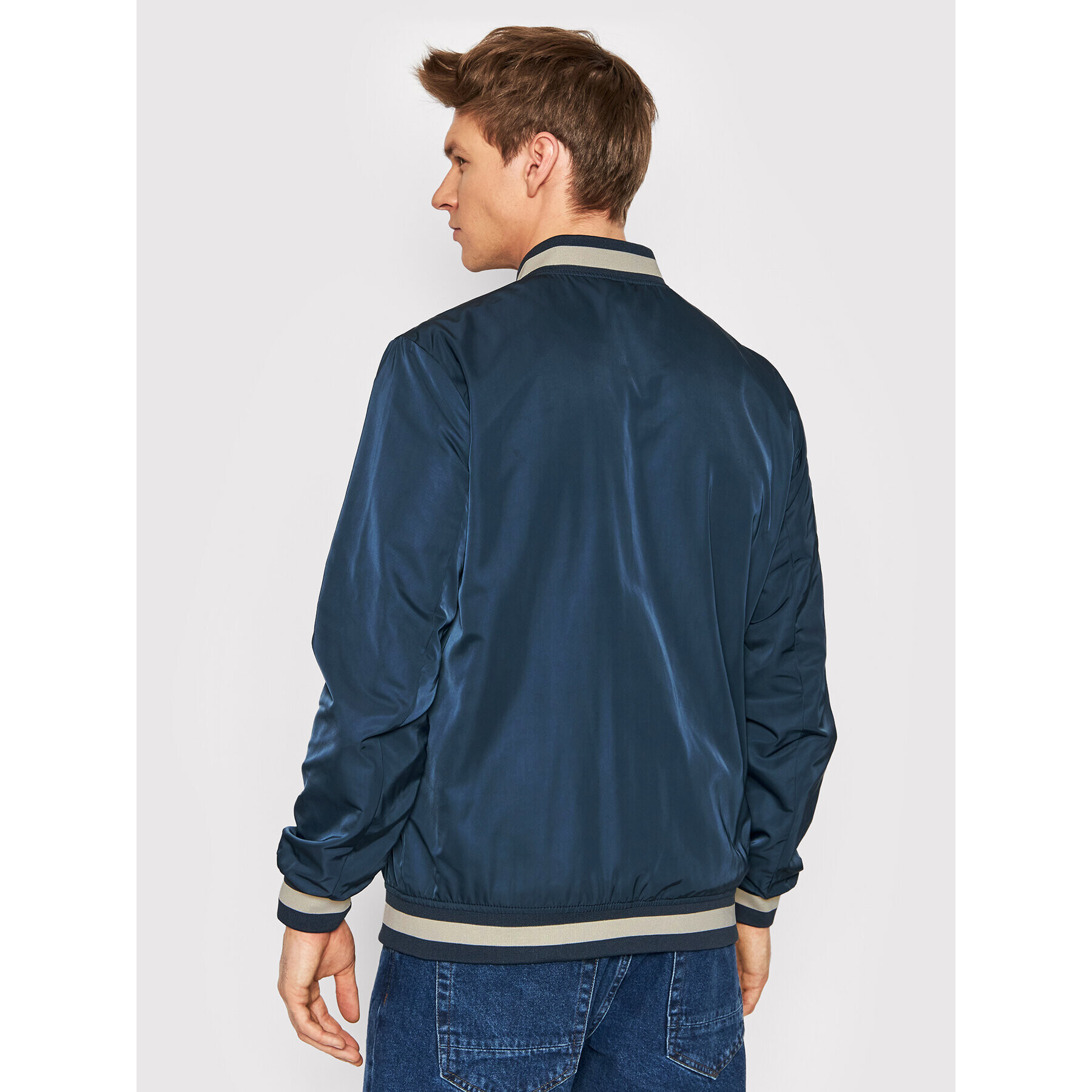 Only & Sons Bundy bomber Ace 22021031 Tmavomodrá Regular Fit - Pepit.sk