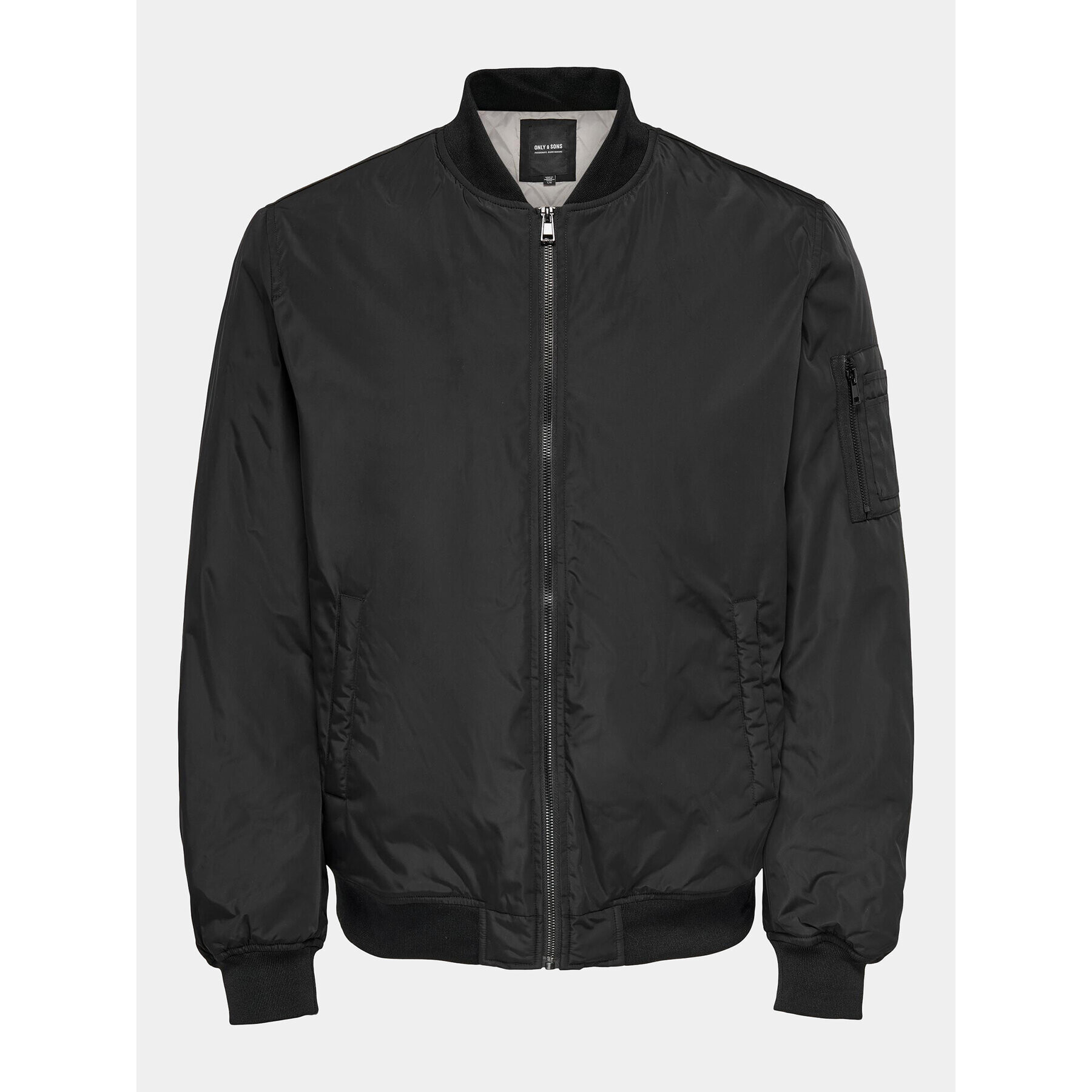 Only & Sons Bundy bomber Joshua 22023287 Čierna Regular Fit - Pepit.sk