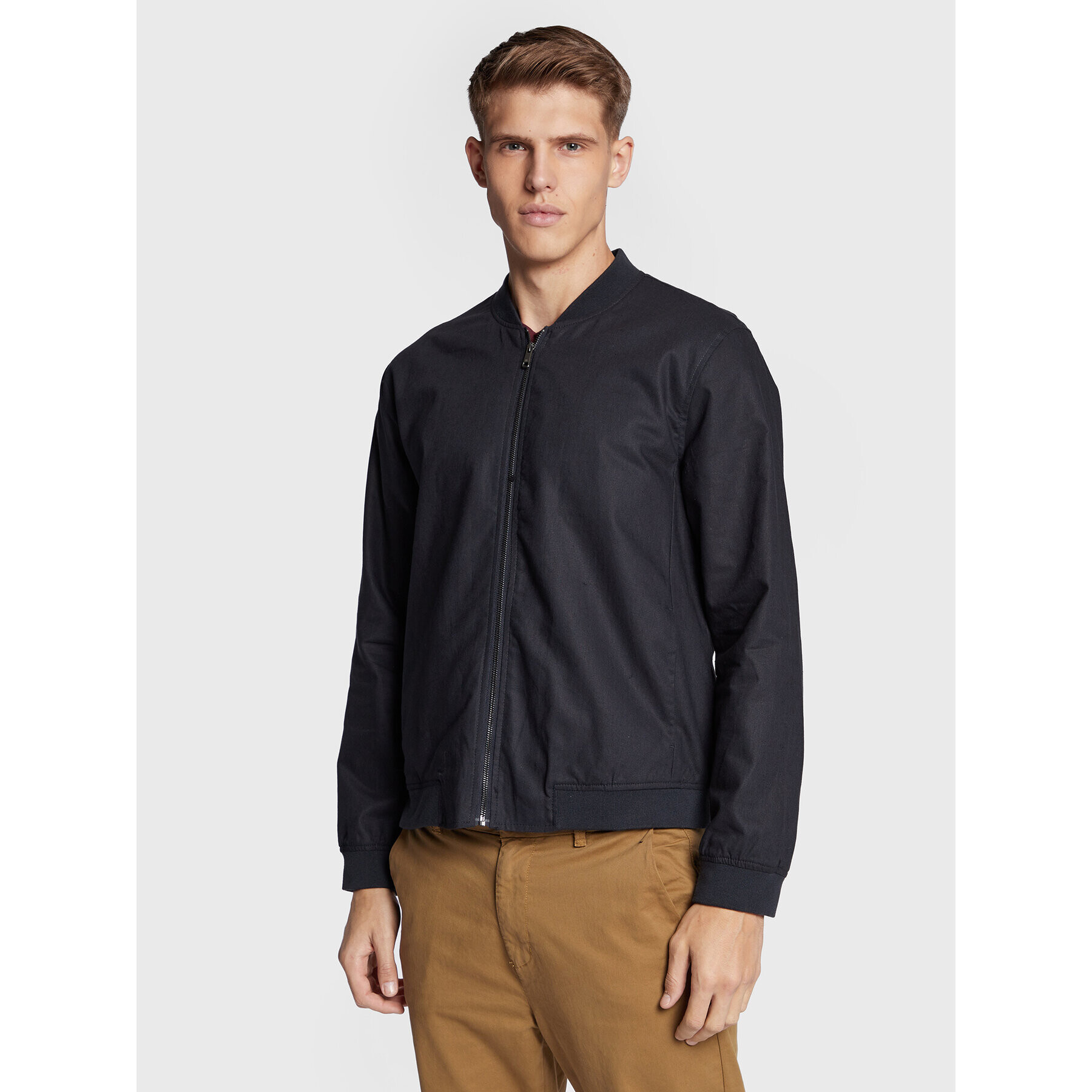 Only & Sons Bundy bomber Oliver 22022087 Tmavomodrá Regular Fit - Pepit.sk