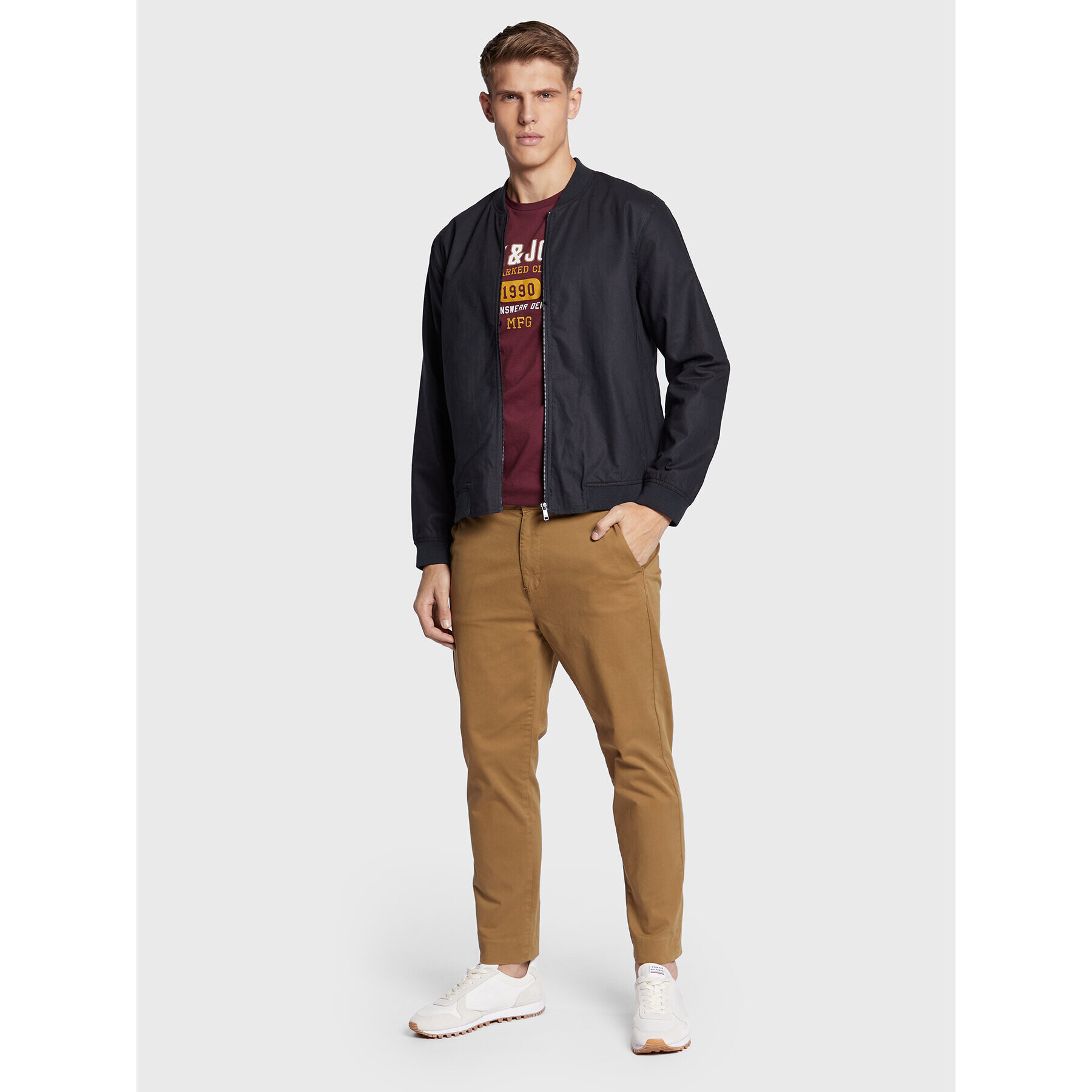 Only & Sons Bundy bomber Oliver 22022087 Tmavomodrá Regular Fit - Pepit.sk