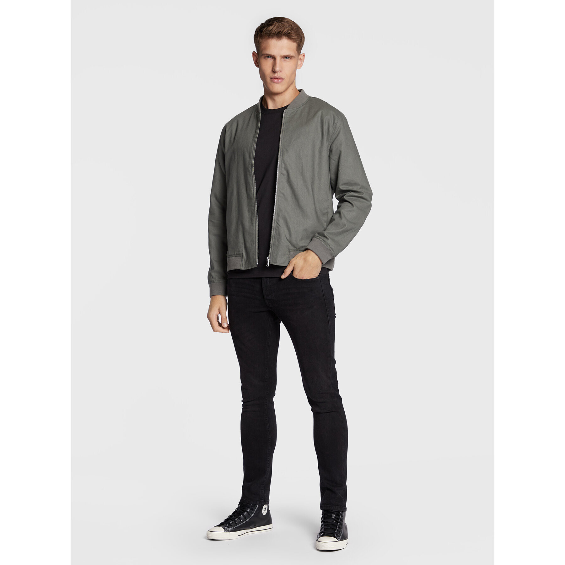 Only & Sons Bundy bomber Oliver 22022087 Zelená Regular Fit - Pepit.sk