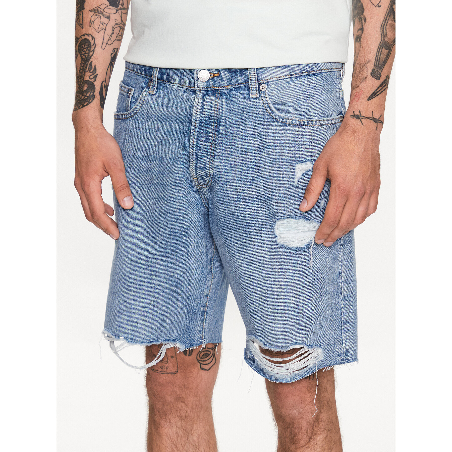 Only & Sons Džínsové šortky 22024981 Modrá Loose Fit - Pepit.sk