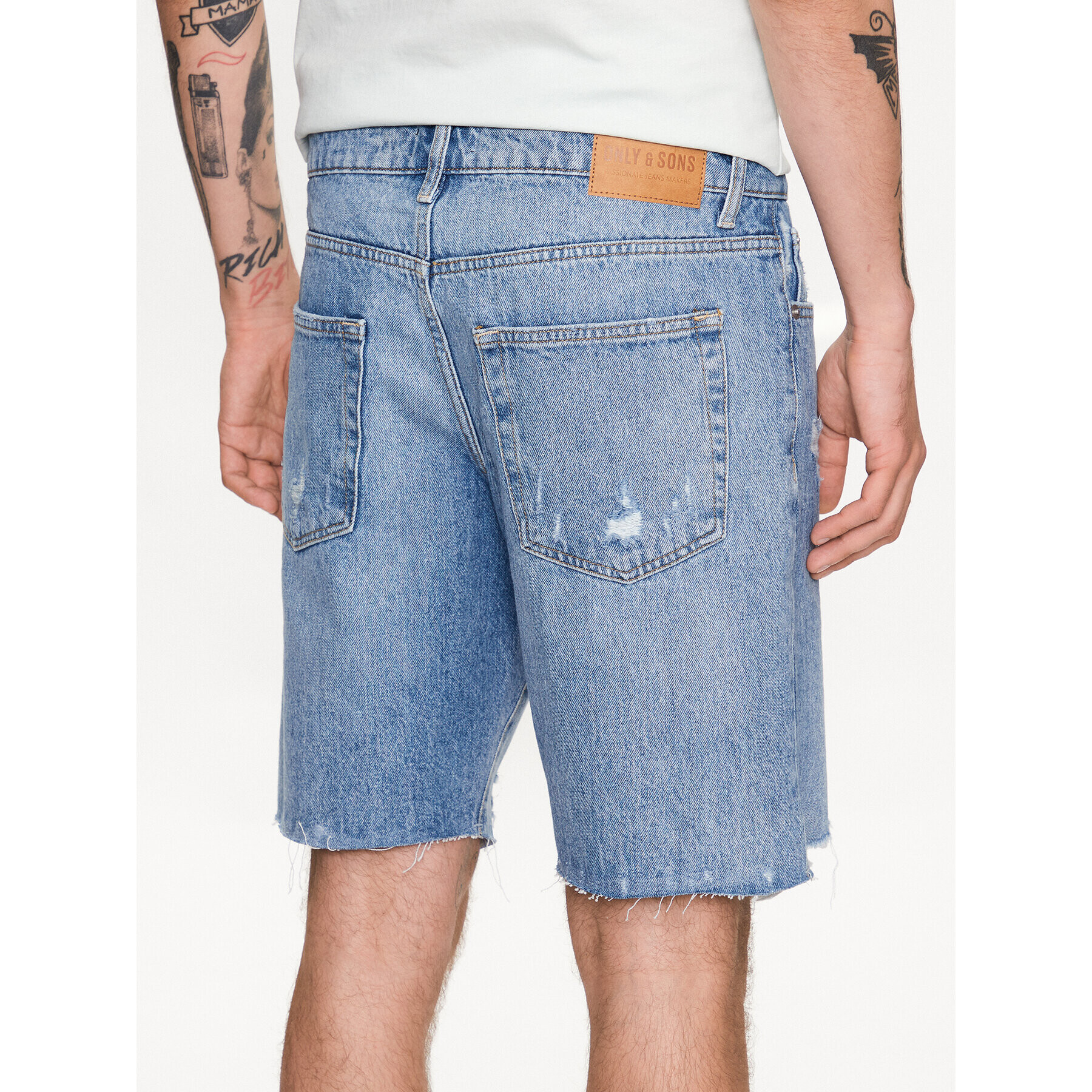 Only & Sons Džínsové šortky 22024981 Modrá Loose Fit - Pepit.sk