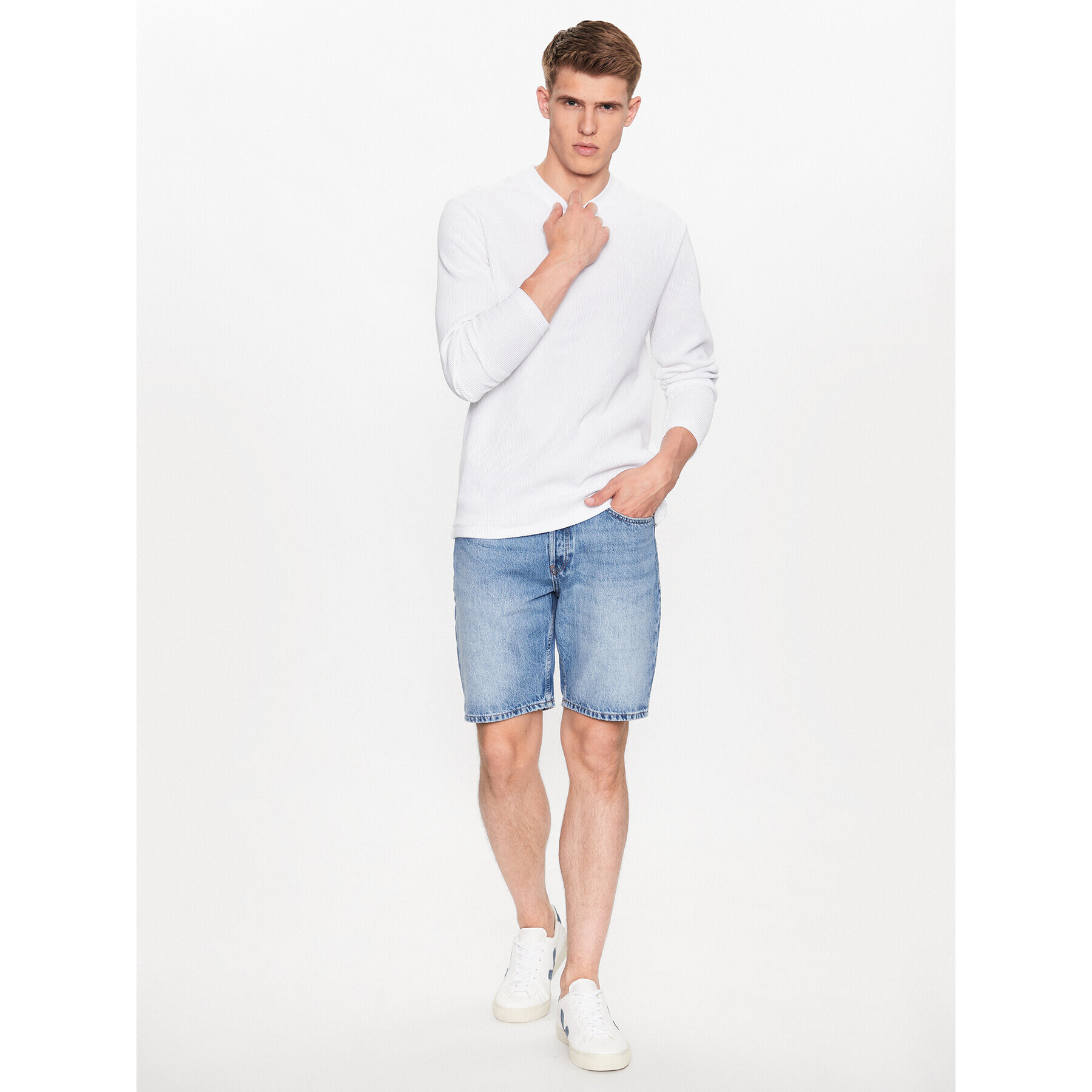 Only & Sons Džínsové šortky 22026092 Modrá Straight Fit - Pepit.sk