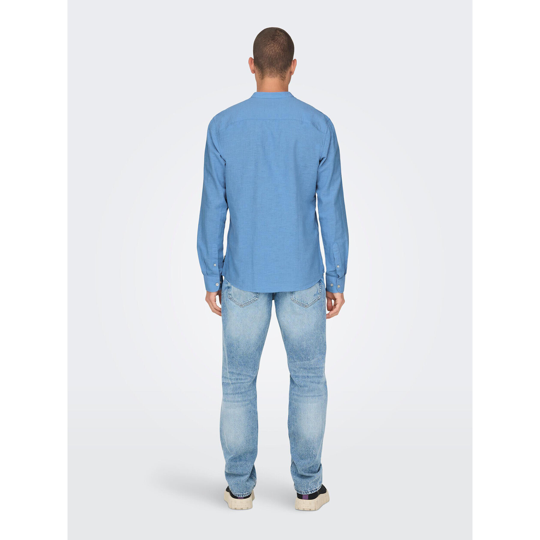 Only & Sons Košeľa 22019173 Modrá Slim Fit - Pepit.sk