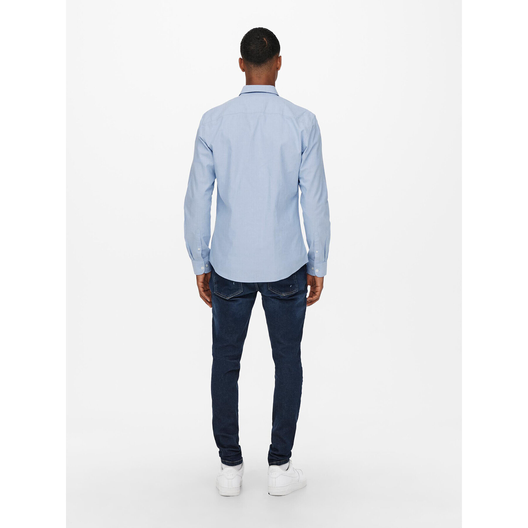 Only & Sons Košeľa 22019669 Modrá Slim Fit - Pepit.sk