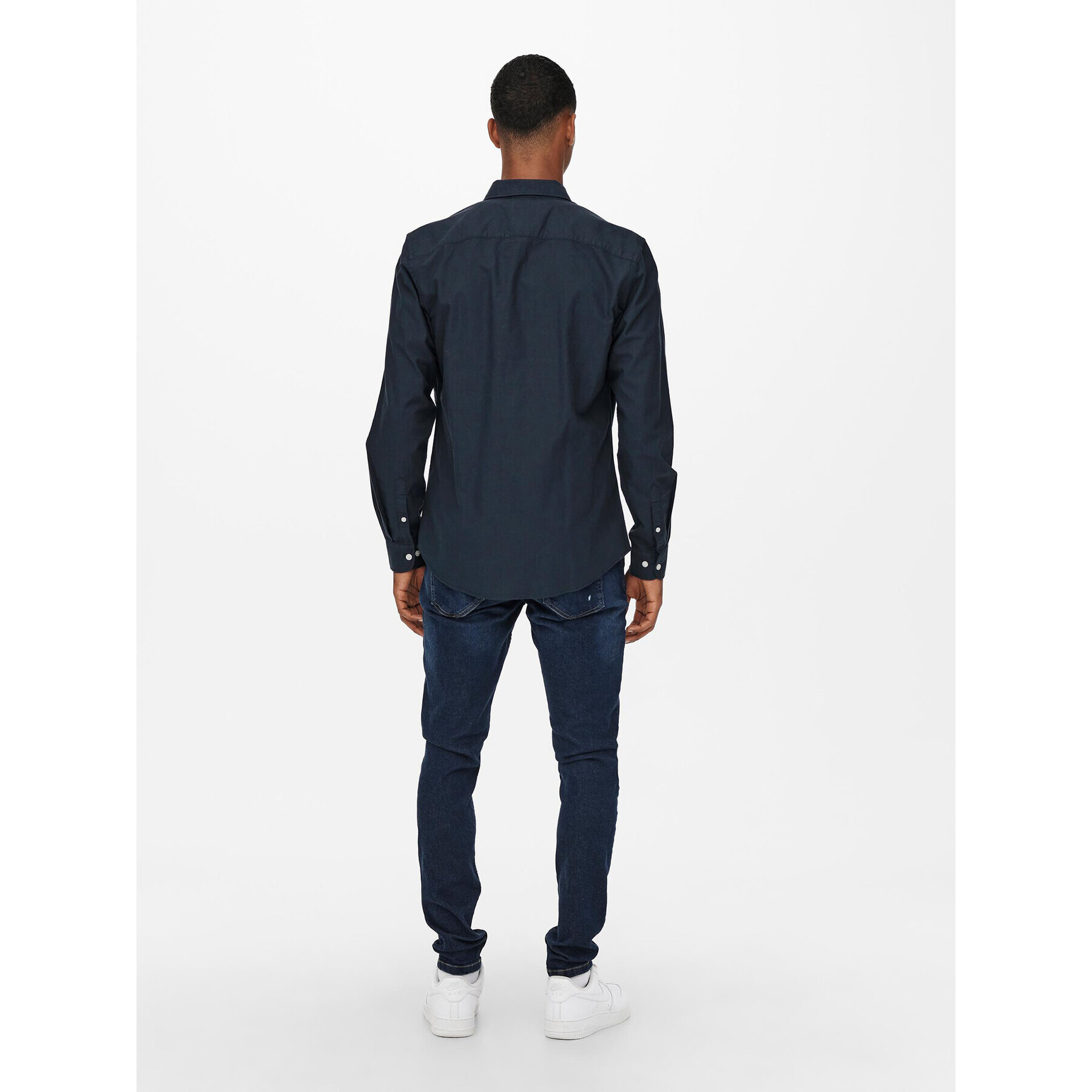 Only & Sons Košeľa 22019669 Tmavomodrá Slim Fit - Pepit.sk