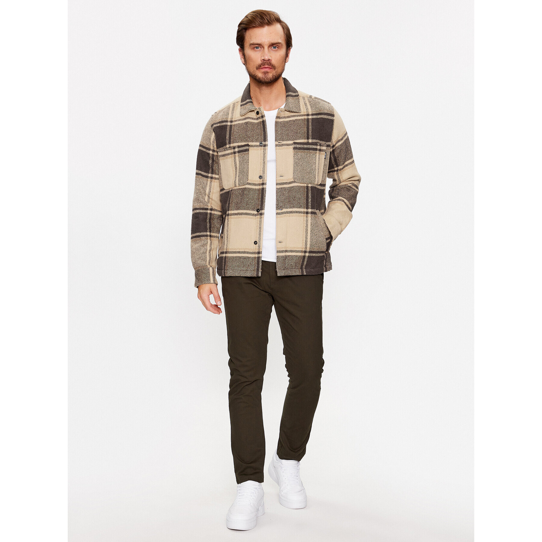 Only & Sons Košeľa 22026663 Béžová Loose Fit - Pepit.sk