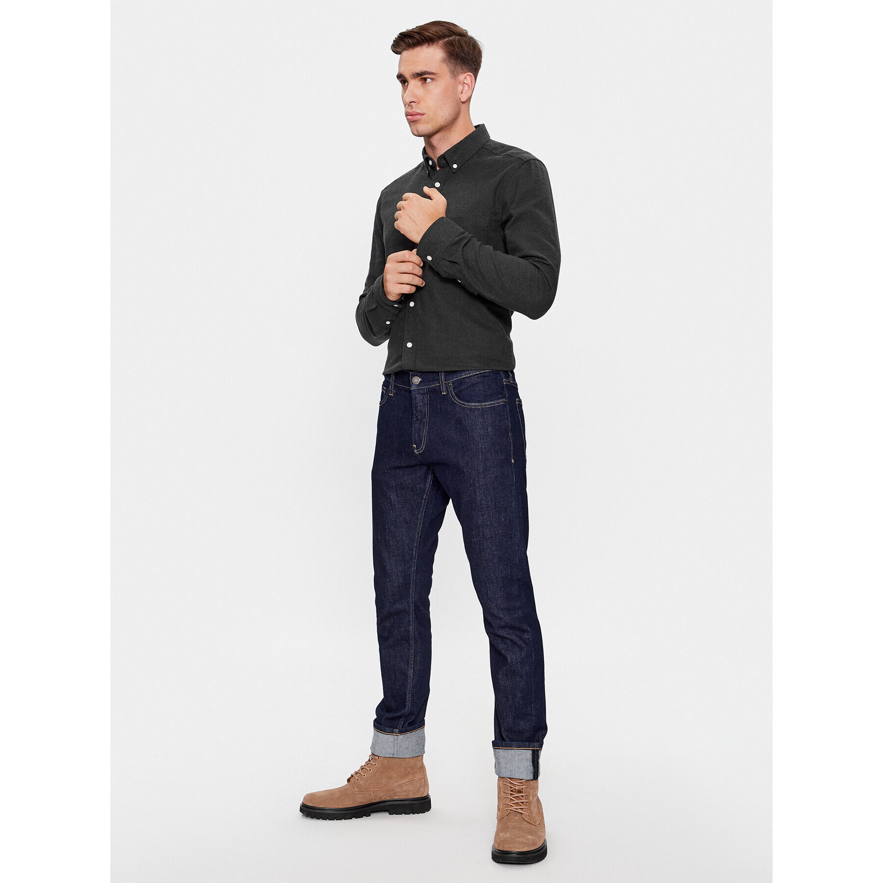 Only & Sons Košeľa 22027307 Čierna Slim Fit - Pepit.sk