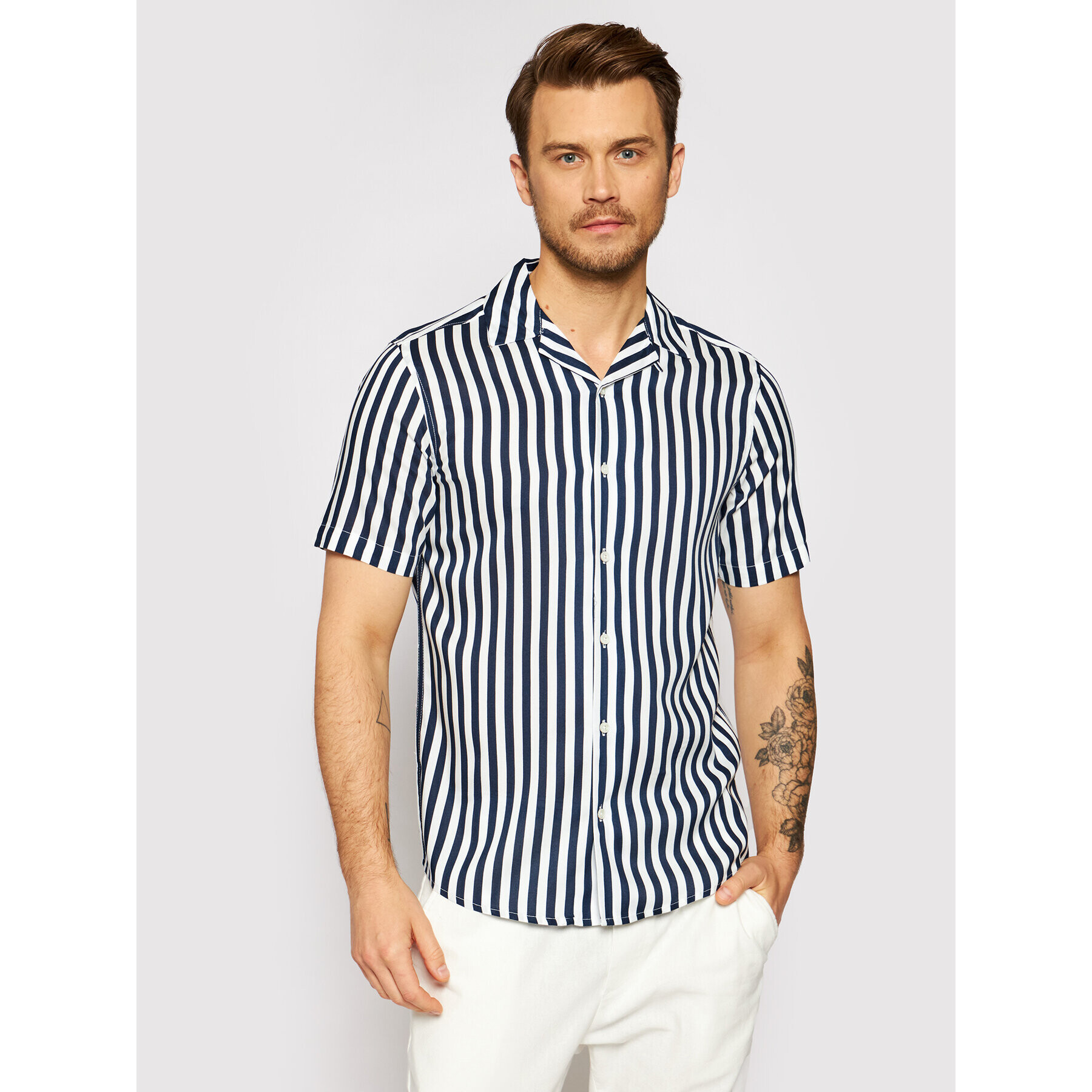 Only & Sons Košeľa Wayne 22013267 Tmavomodrá Regular Fit - Pepit.sk