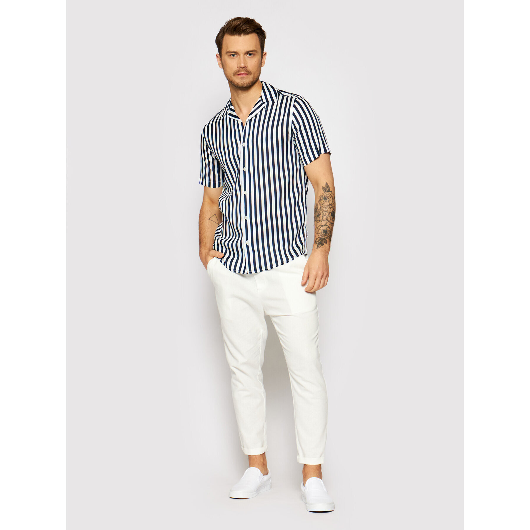 Only & Sons Košeľa Wayne 22013267 Tmavomodrá Regular Fit - Pepit.sk