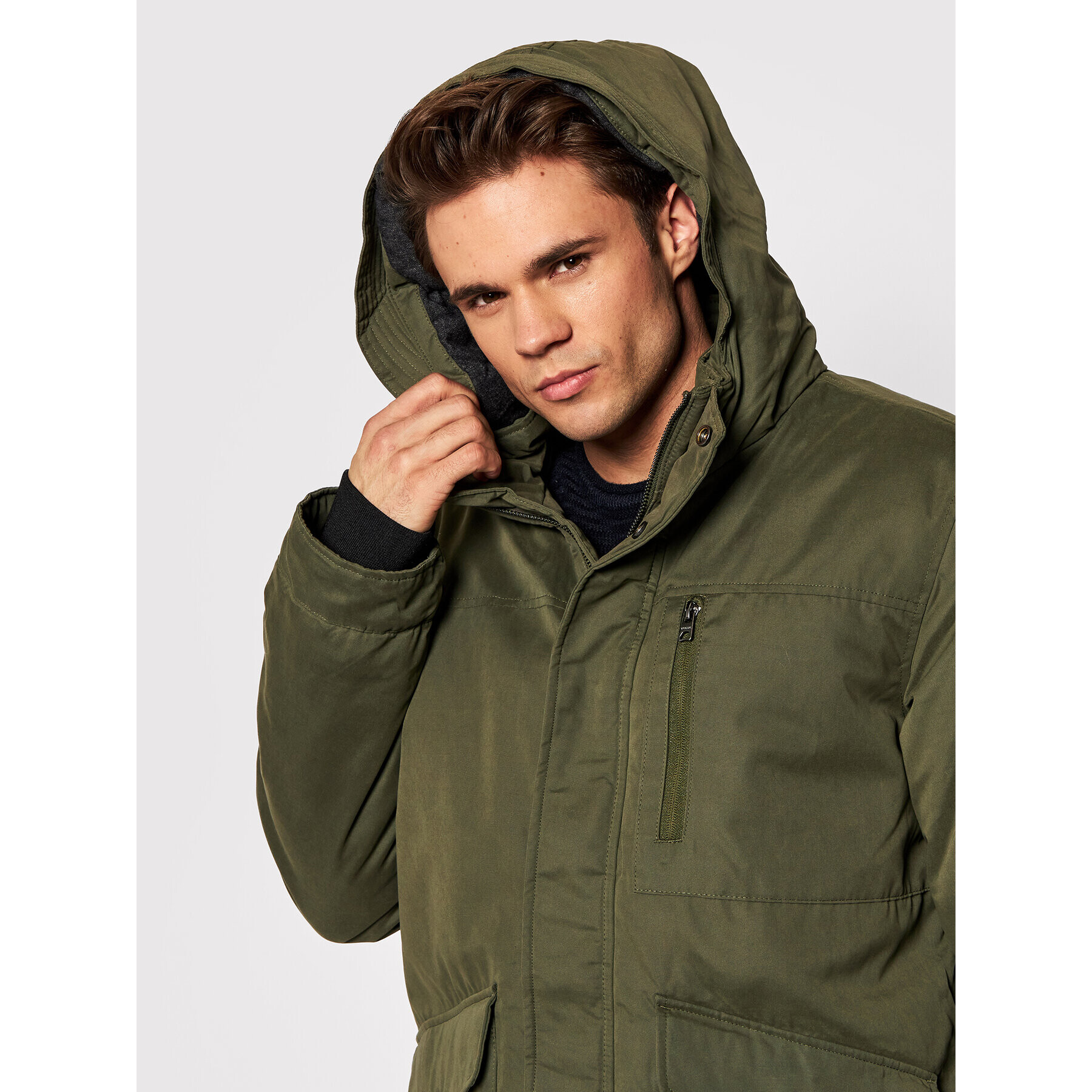 Only & Sons Parka Elliot 22019342 Zelená Regular Fit - Pepit.sk