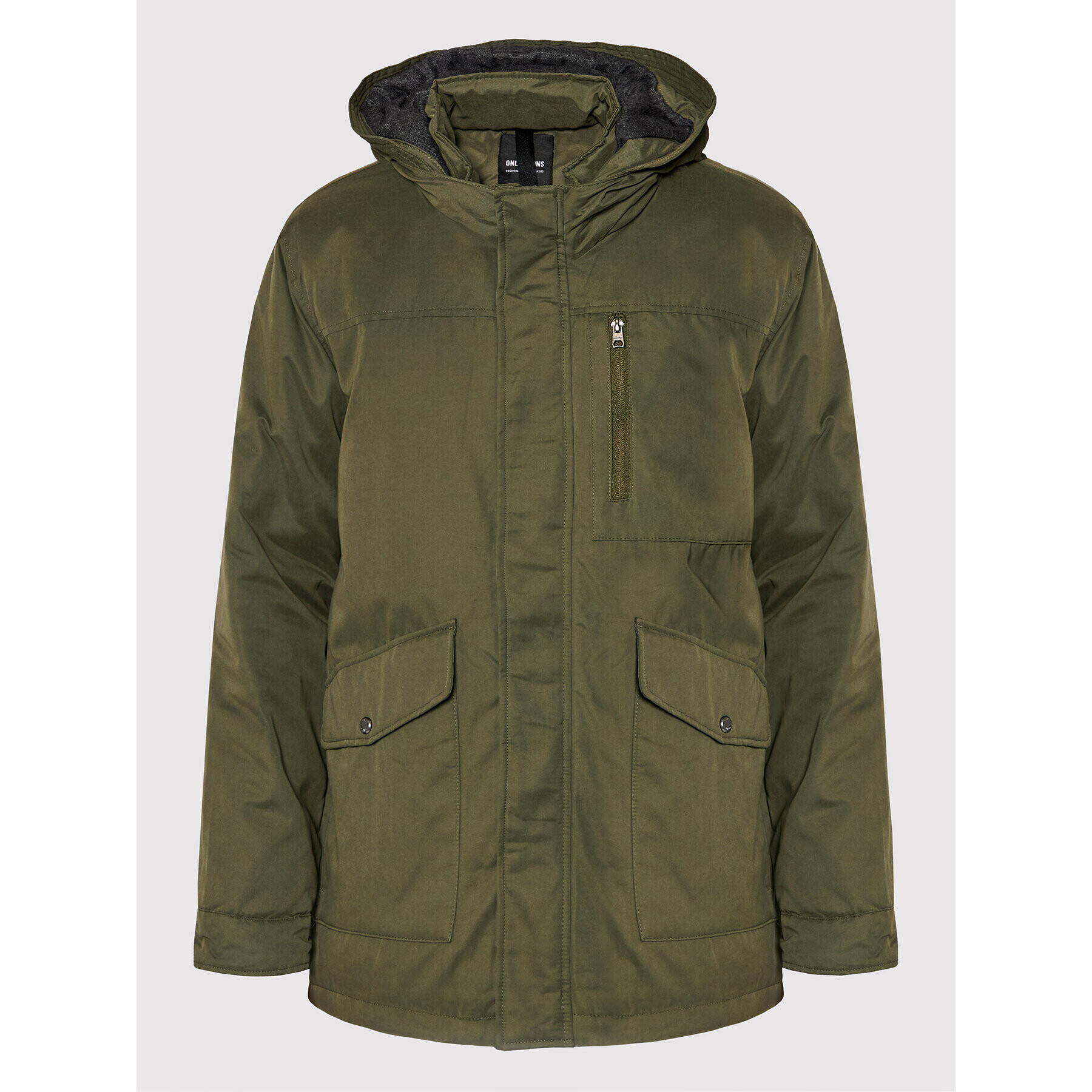 Only & Sons Parka Elliot 22019342 Zelená Regular Fit - Pepit.sk