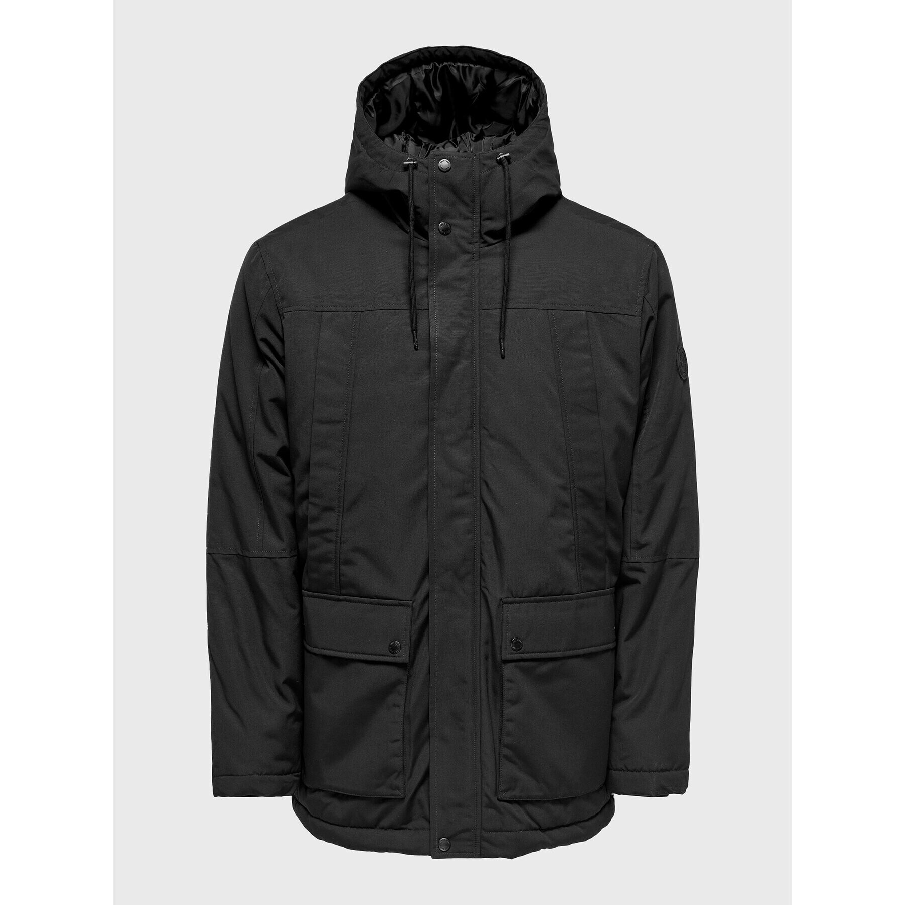 Only & Sons Parka Jayden 22022654 Čierna Regular Fit - Pepit.sk