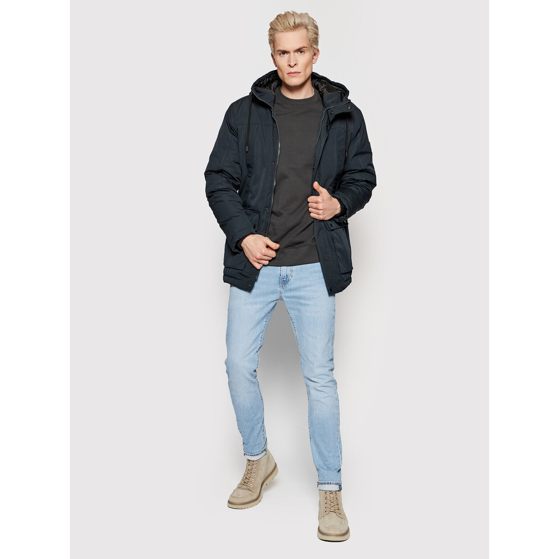 Only & Sons Parka Jayden 22022654 Tmavomodrá Regular Fit - Pepit.sk