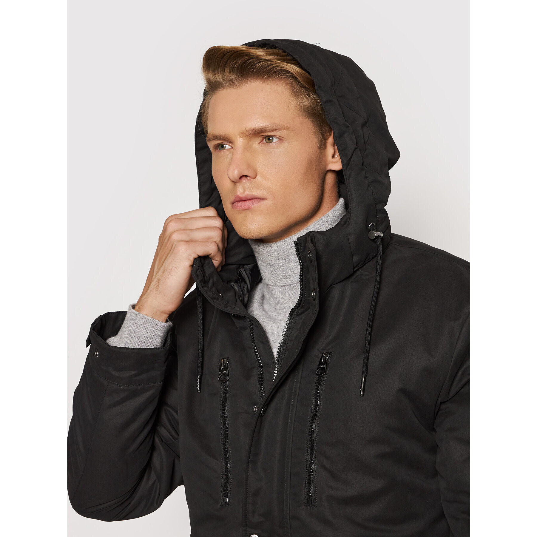 Only & Sons Parka Klaus 22019700 Čierna Regular Fit - Pepit.sk