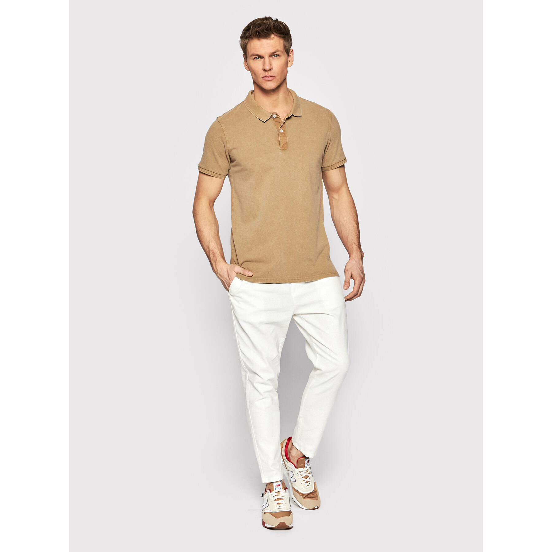 Only & Sons Polokošeľa Travis 22021769 Hnedá Slim Fit - Pepit.sk