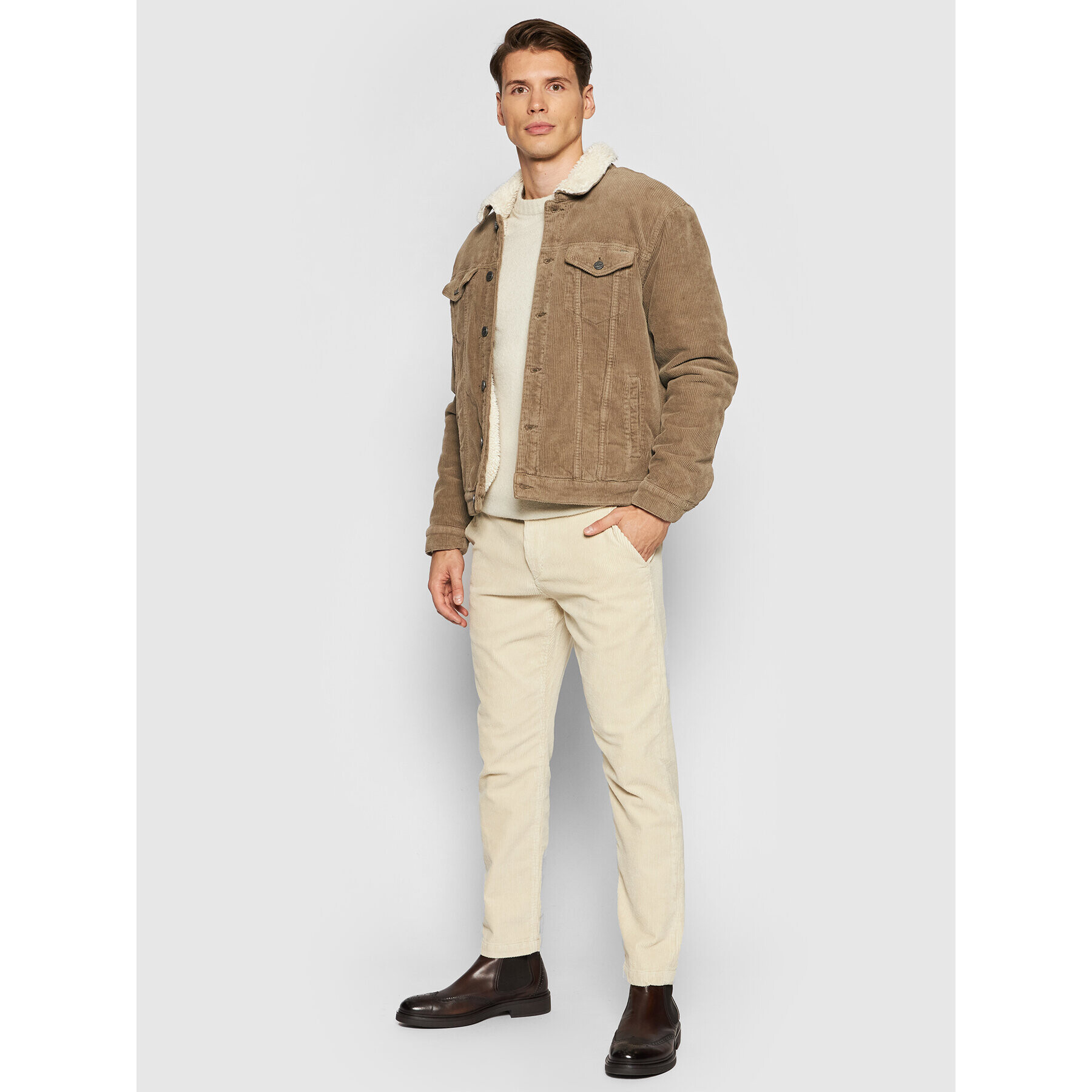 Only & Sons Prechodná bunda Louis 22020421 Hnedá Regular Fit - Pepit.sk