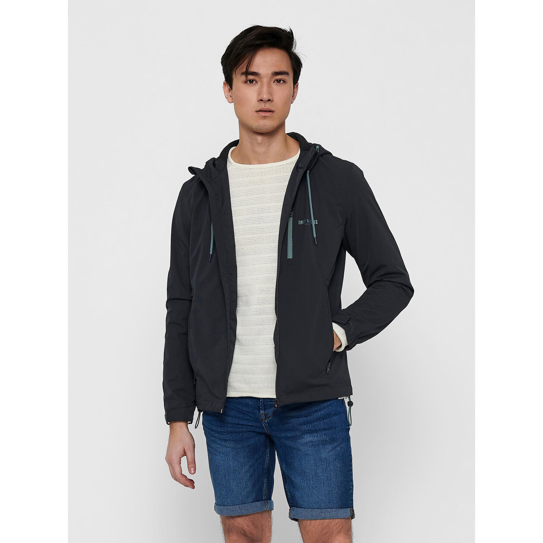 Only & Sons Prechodná bunda Wang 22018328 Tmavomodrá Regular Fit - Pepit.sk