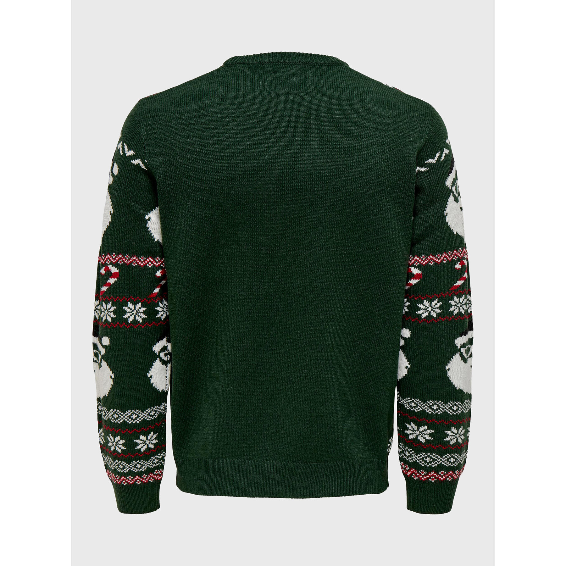 Only & Sons Sveter Xmas Santa 22023994 Zelená Regular Fit - Pepit.sk