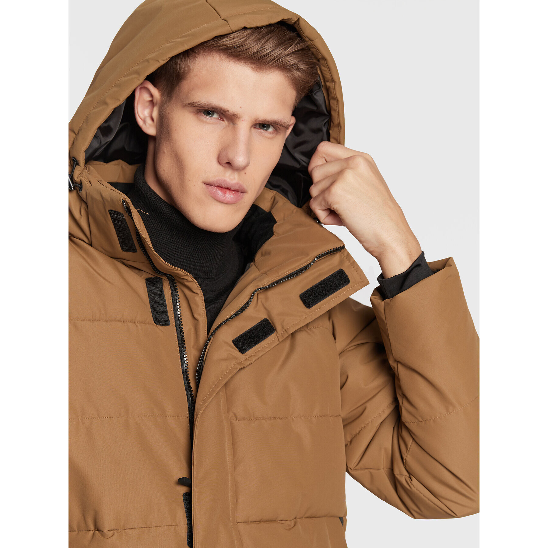 Only & Sons Vatovaná bunda Carl Long Qualited 22020156 Hnedá Regular Fit - Pepit.sk