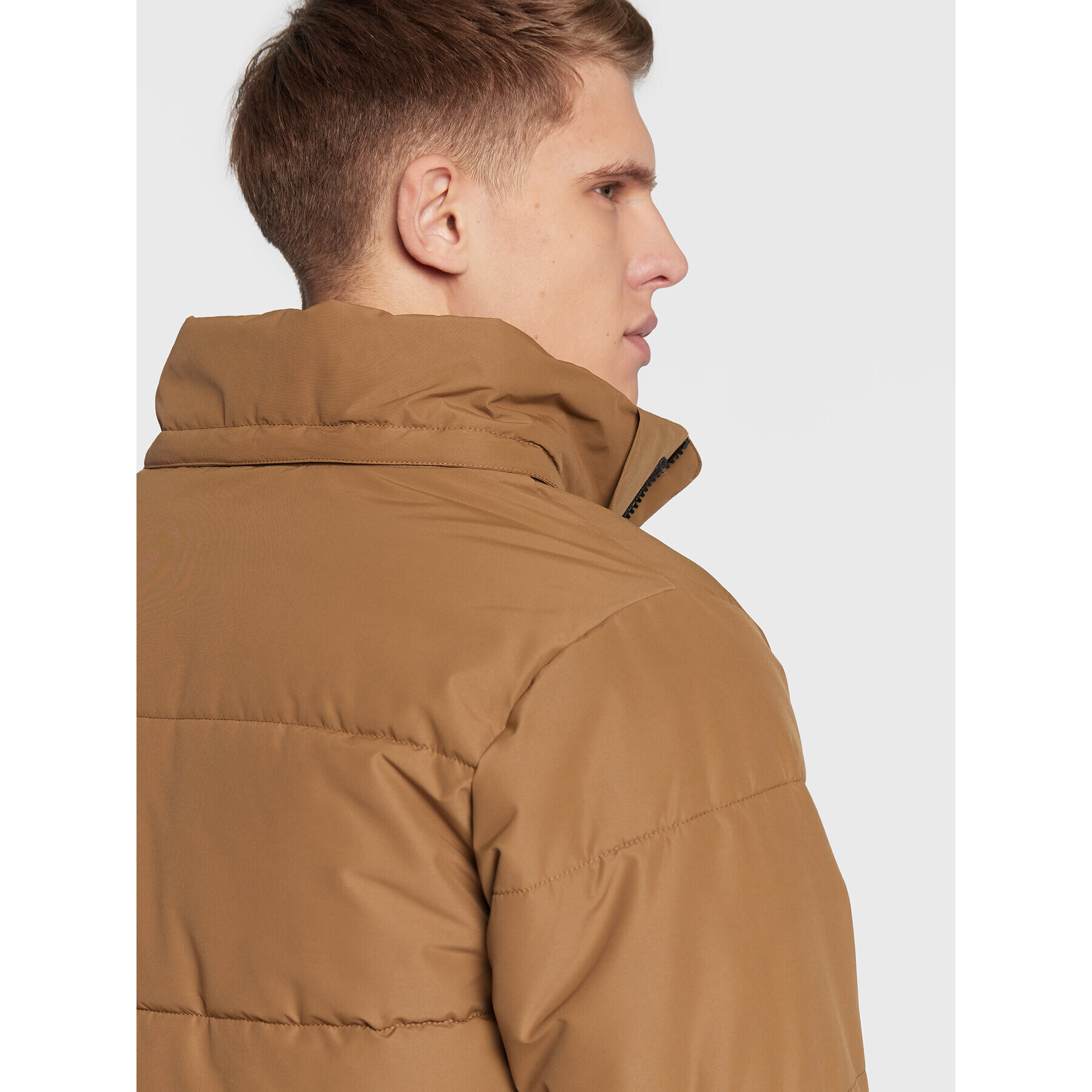 Only & Sons Vatovaná bunda Carl Long Qualited 22020156 Hnedá Regular Fit - Pepit.sk