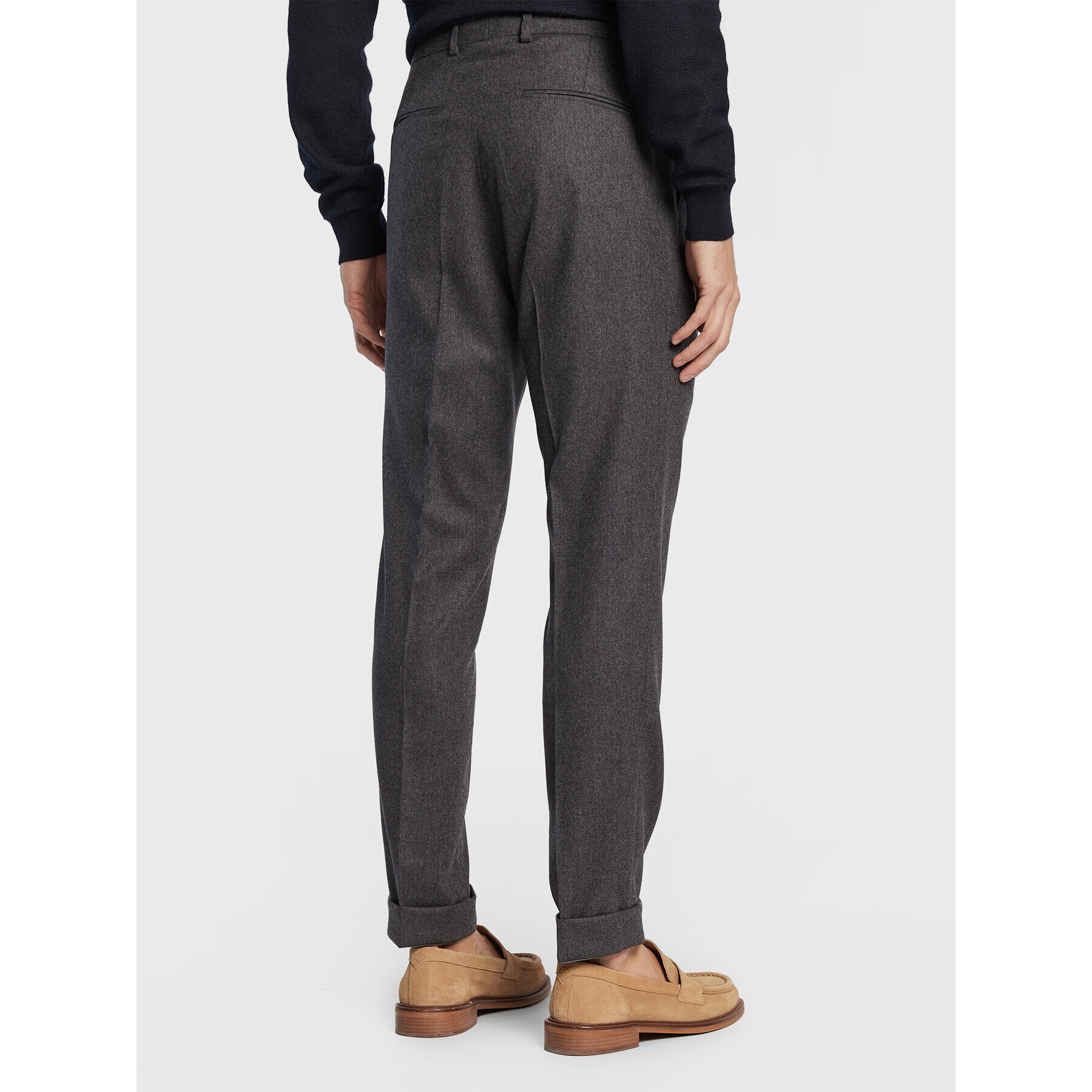 Oscar Jacobson Chino nohavice Denz 5390 5385 Sivá Slim Fit - Pepit.sk