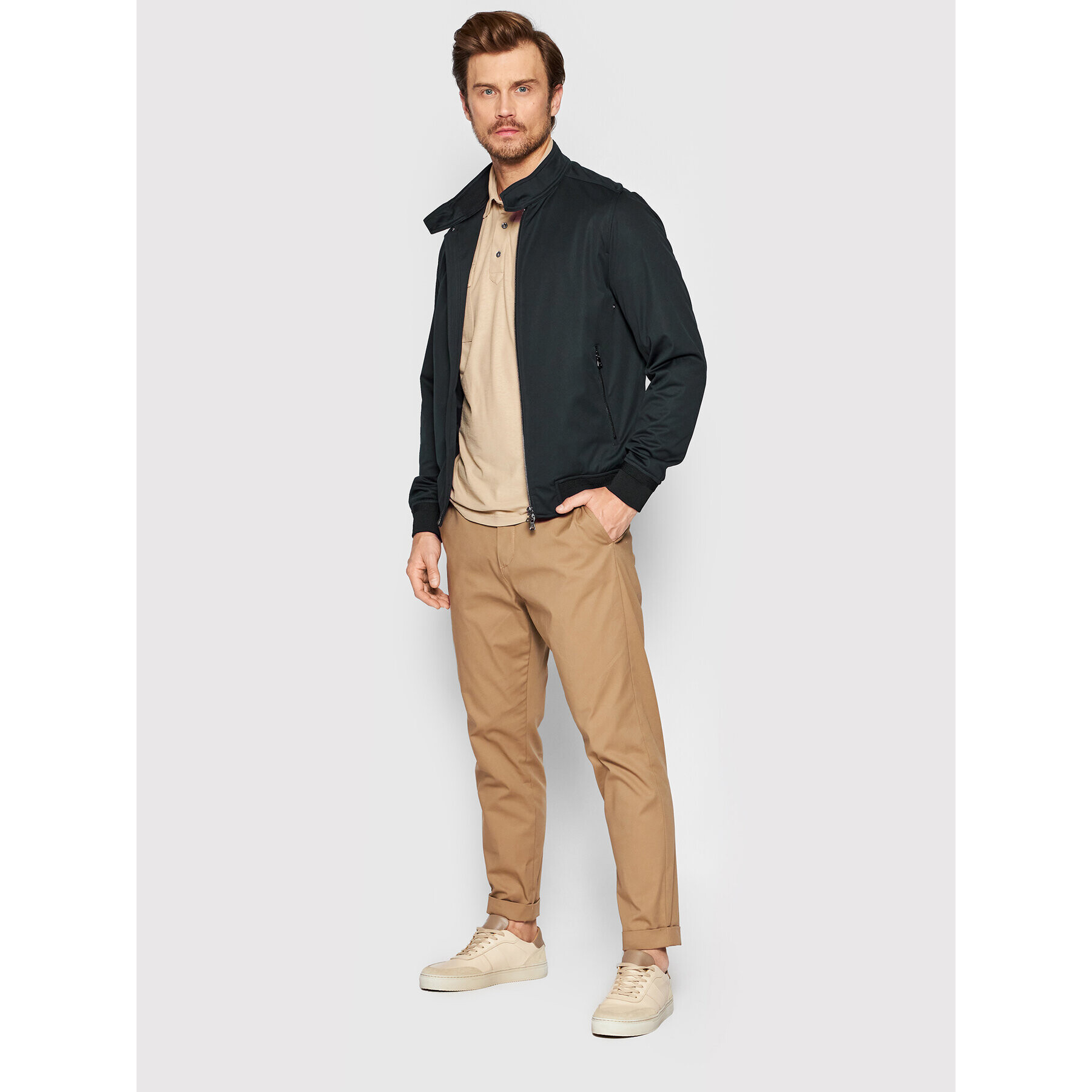 Oscar Jacobson Prechodná bunda Harry 8250 9642 Tmavomodrá Regular Fit - Pepit.sk