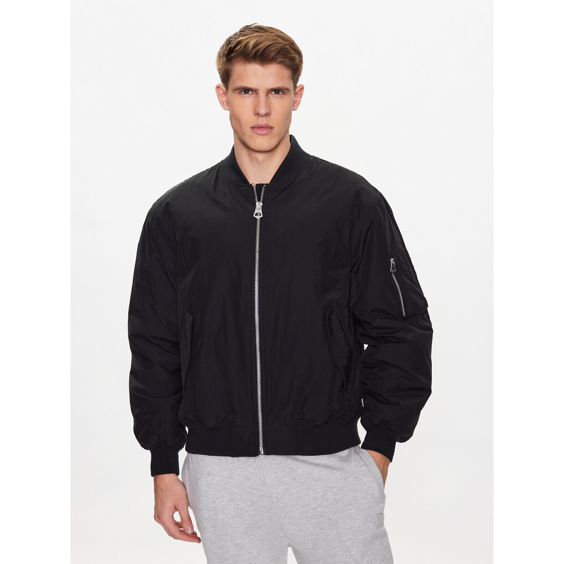 Outhorn Bundy bomber TJACM032 Čierna Relaxed Fit - Pepit.sk