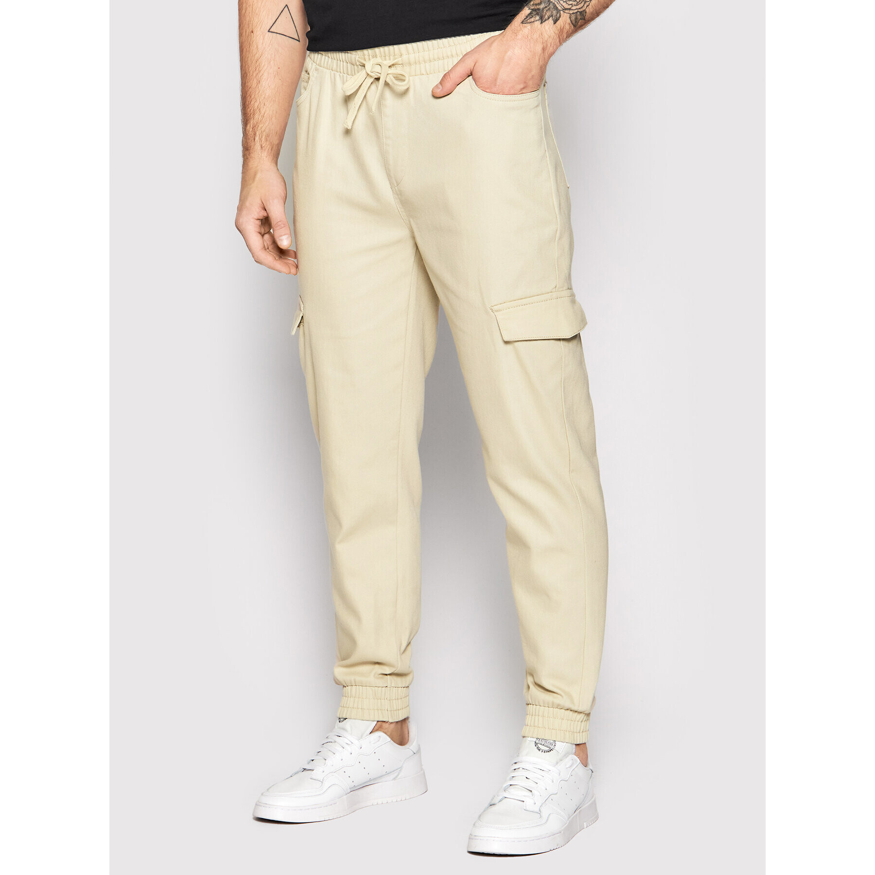 Outhorn Jogger nohavice SPMJ600 Béžová Relaxed Fit - Pepit.sk