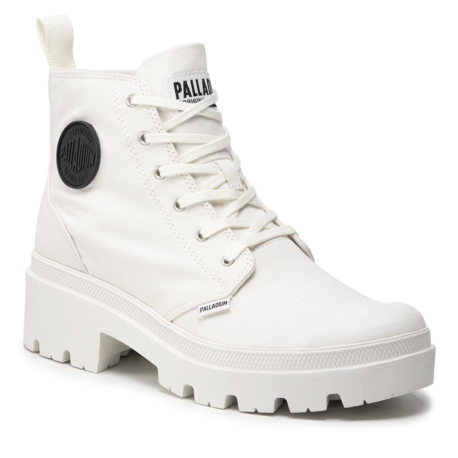 Palladium Outdoorová obuv Pallabase Twill 96907-116-M Biela - Pepit.sk