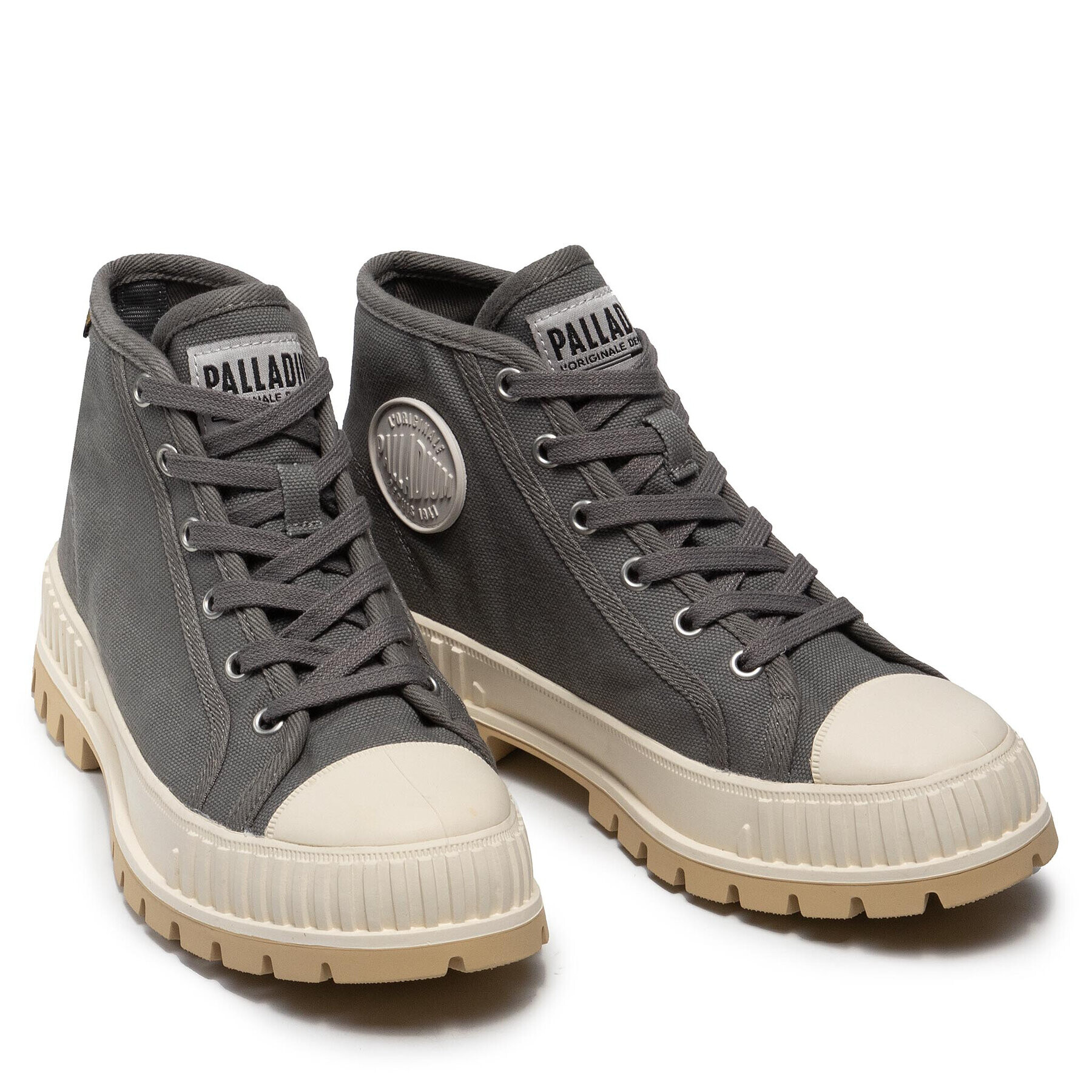 Palladium Outdoorová obuv Pallashock Mid Og 76681-070-M Sivá - Pepit.sk