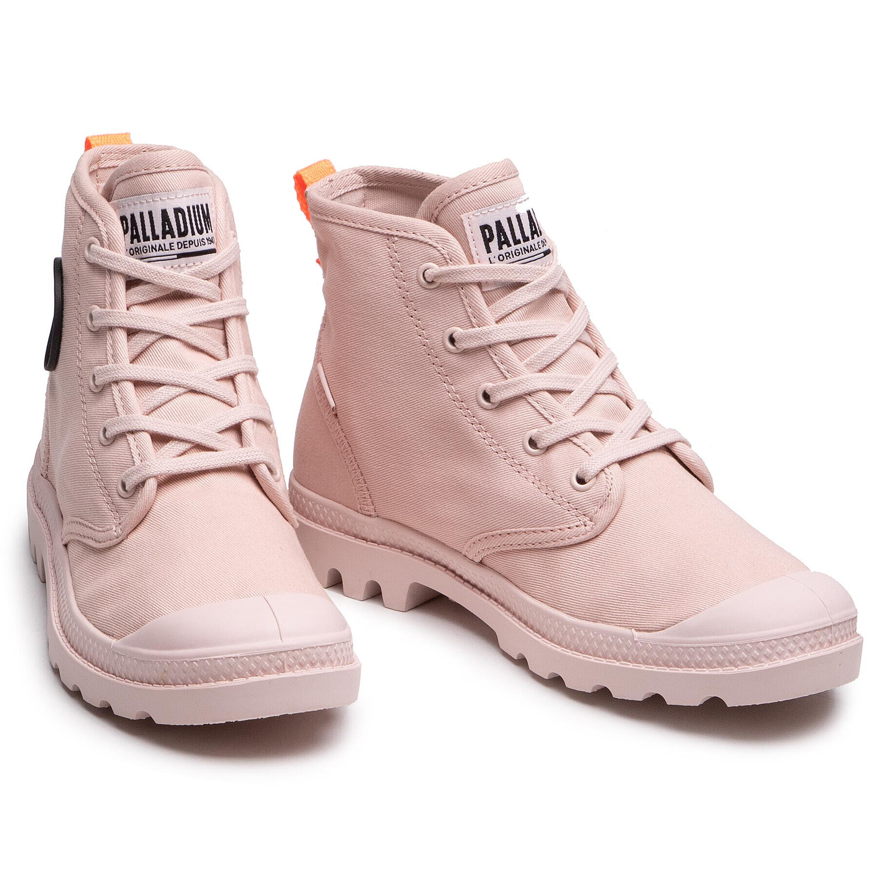 Palladium Outdoorová obuv Pampa Hi Twill 97074-692-M Ružová - Pepit.sk