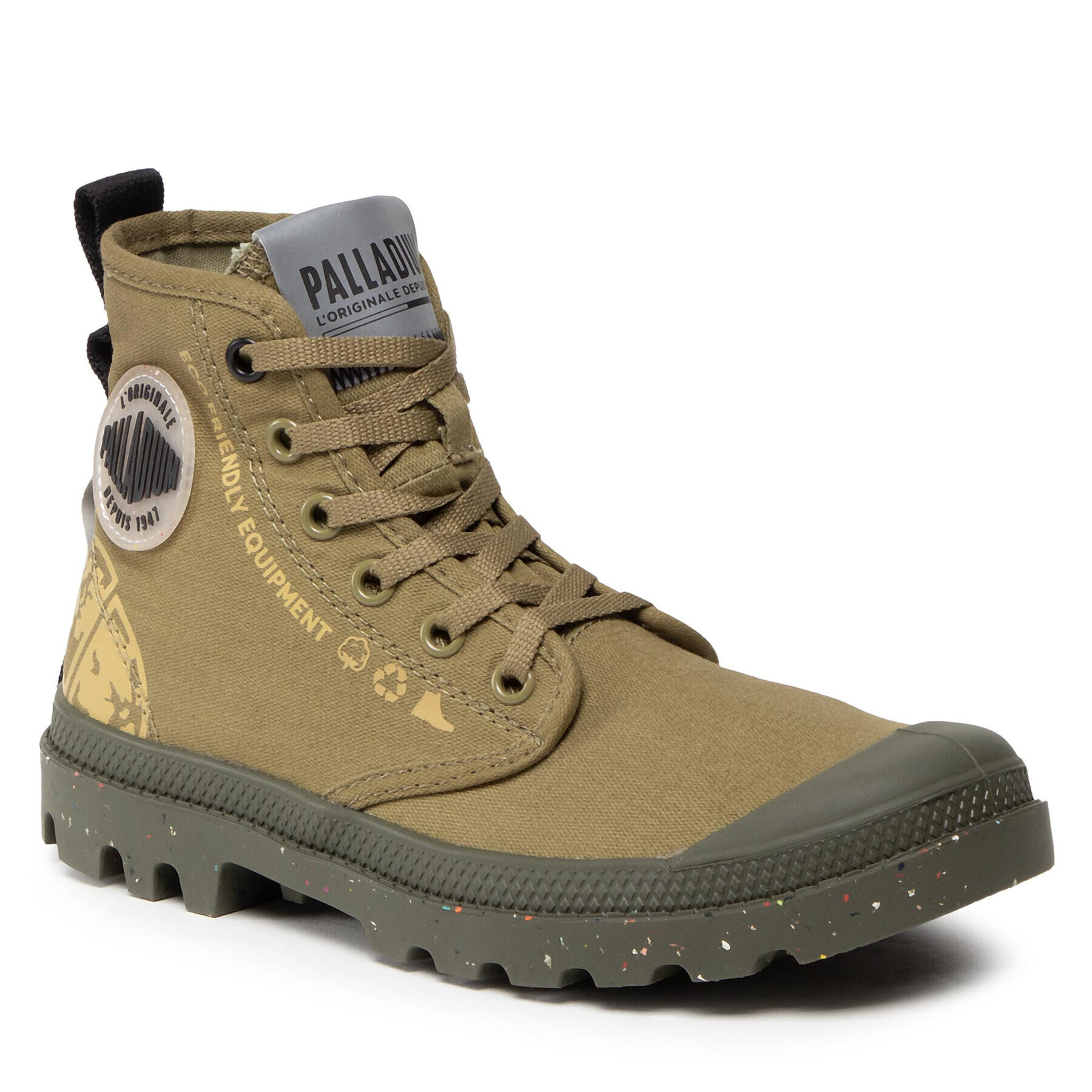 Palladium Outdoorová obuv Pampa Organic Metro 77022-393-M Zelená - Pepit.sk