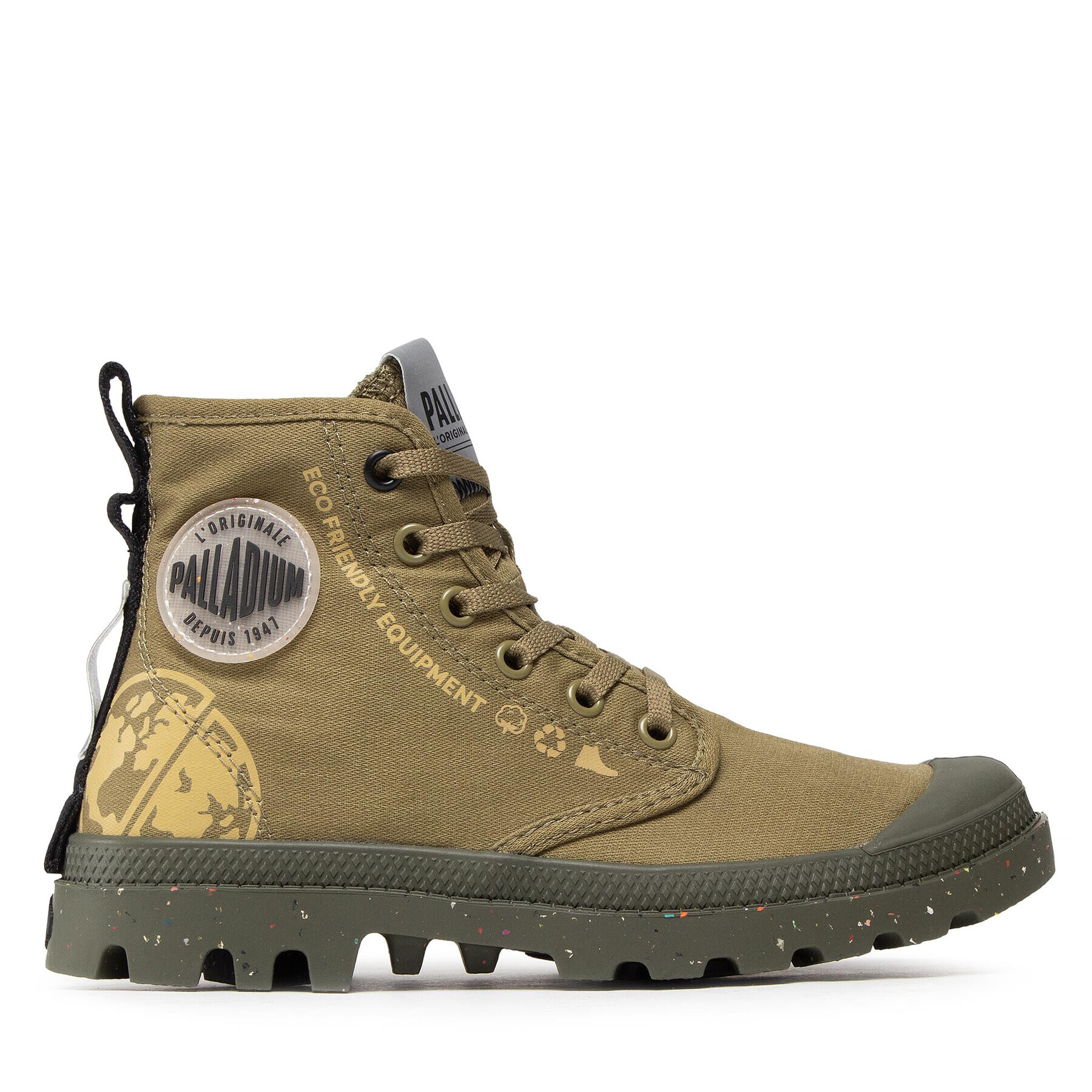 Palladium Outdoorová obuv Pampa Organic Metro 77022-393-M Zelená - Pepit.sk