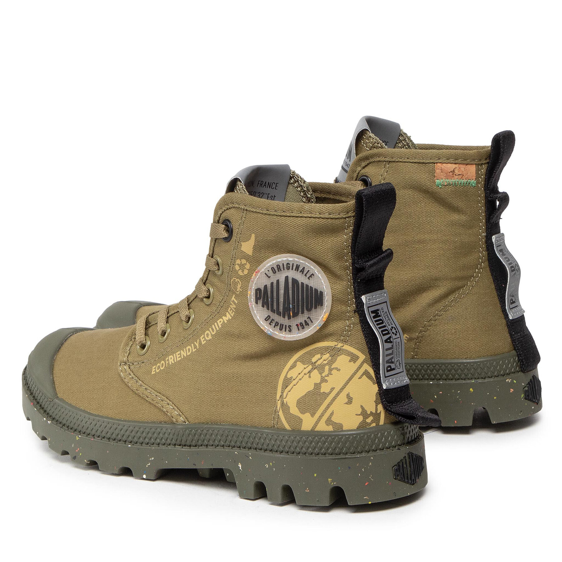 Palladium Outdoorová obuv Pampa Organic Metro 77022-393-M Zelená - Pepit.sk