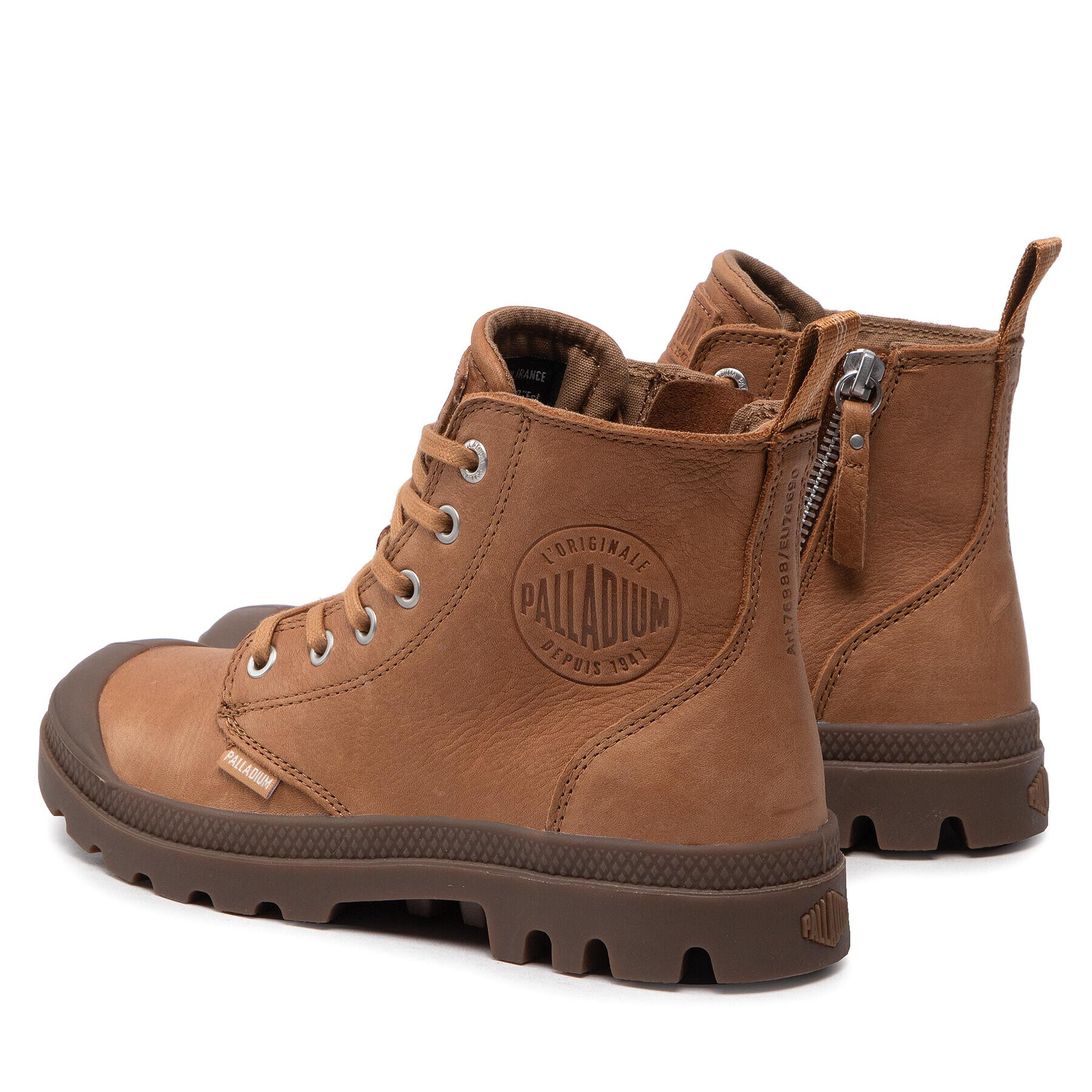 Palladium Outdoorová obuv Pampa Zip Lth Ess 76888-252-M Hnedá - Pepit.sk