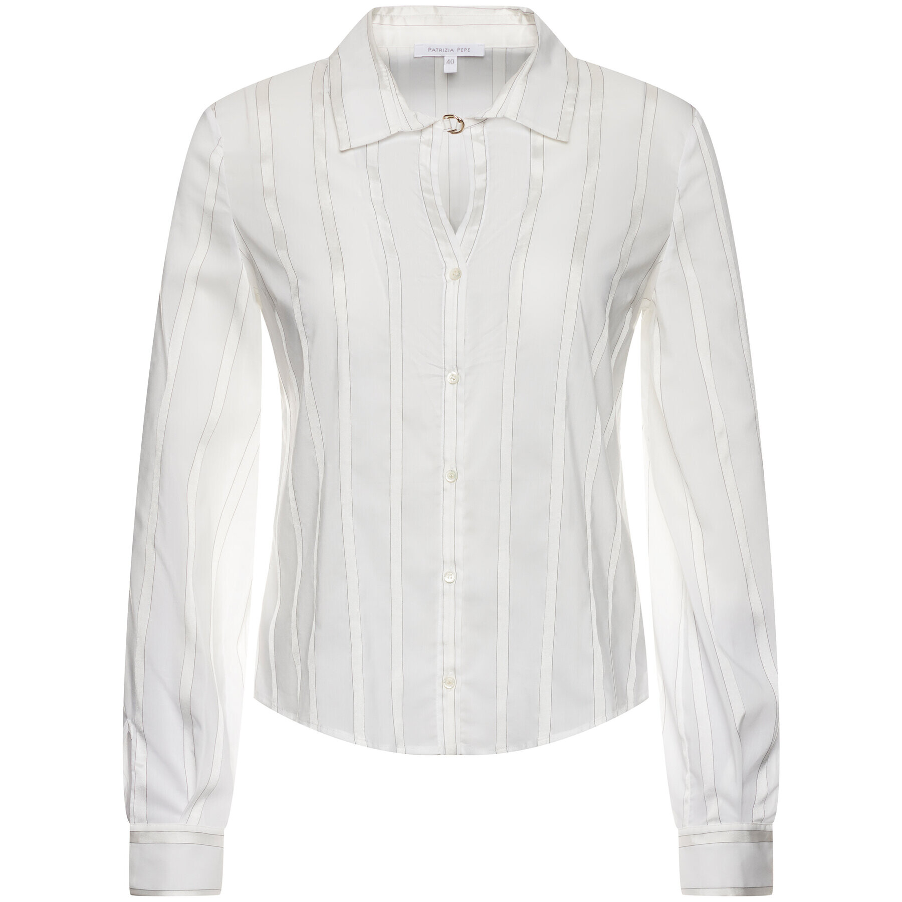 Patrizia Pepe Košeľa Camicia/Shirt 2C1127/A3ZC-X2IN Biela Regular Fit - Pepit.sk