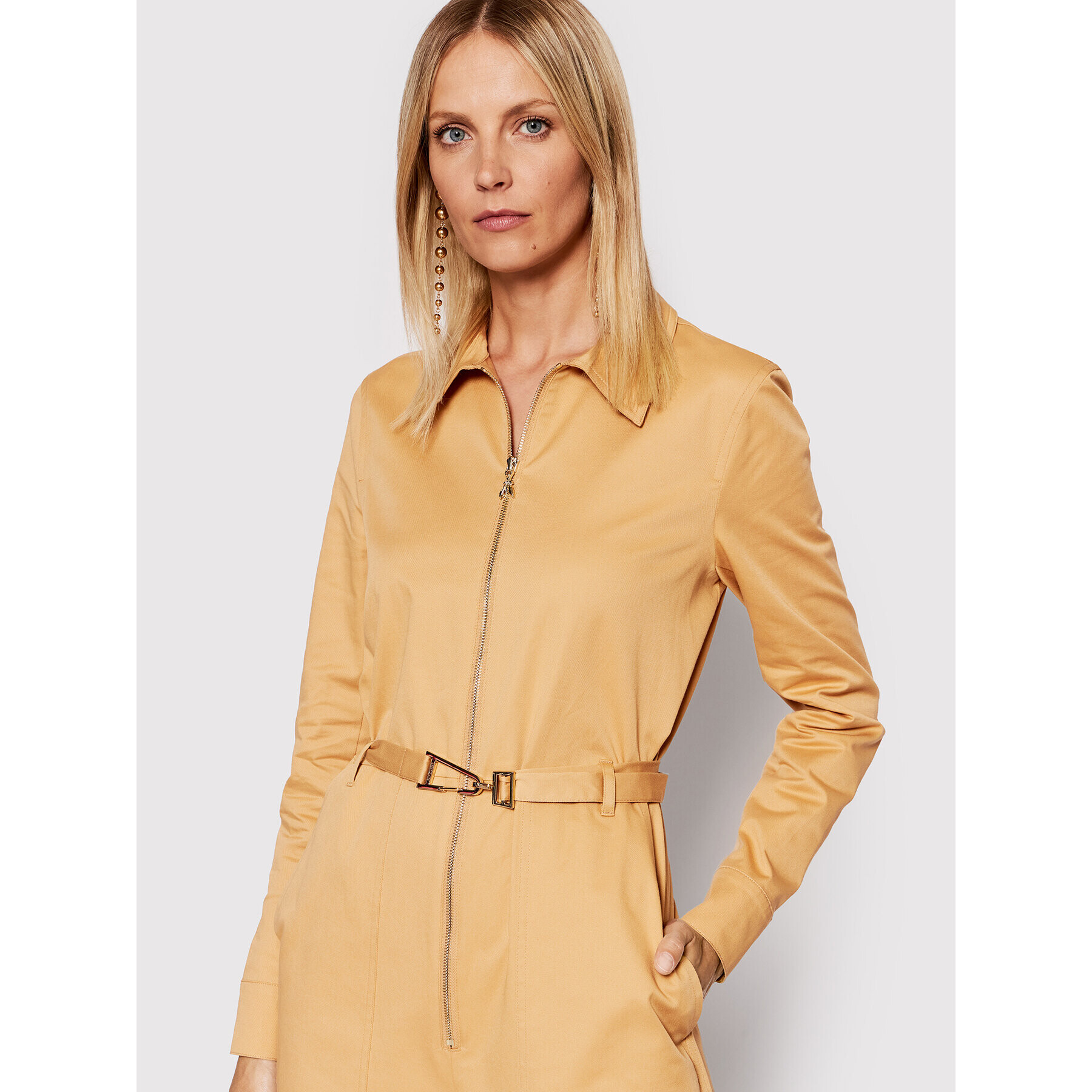 Patrizia Pepe Overal 8T0009/A403-B742 Hnedá Loose Fit - Pepit.sk