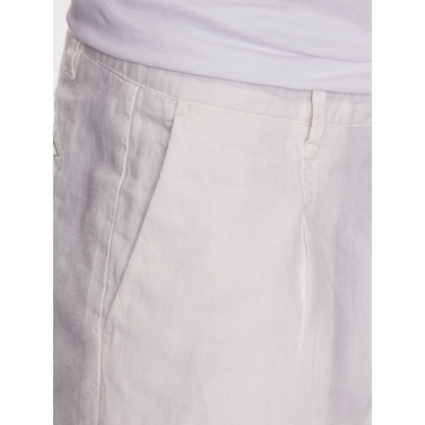 Pepe Jeans Bavlnené šortky Arkin Short Linen PM800913 Écru Relaxed Fit - Pepit.sk