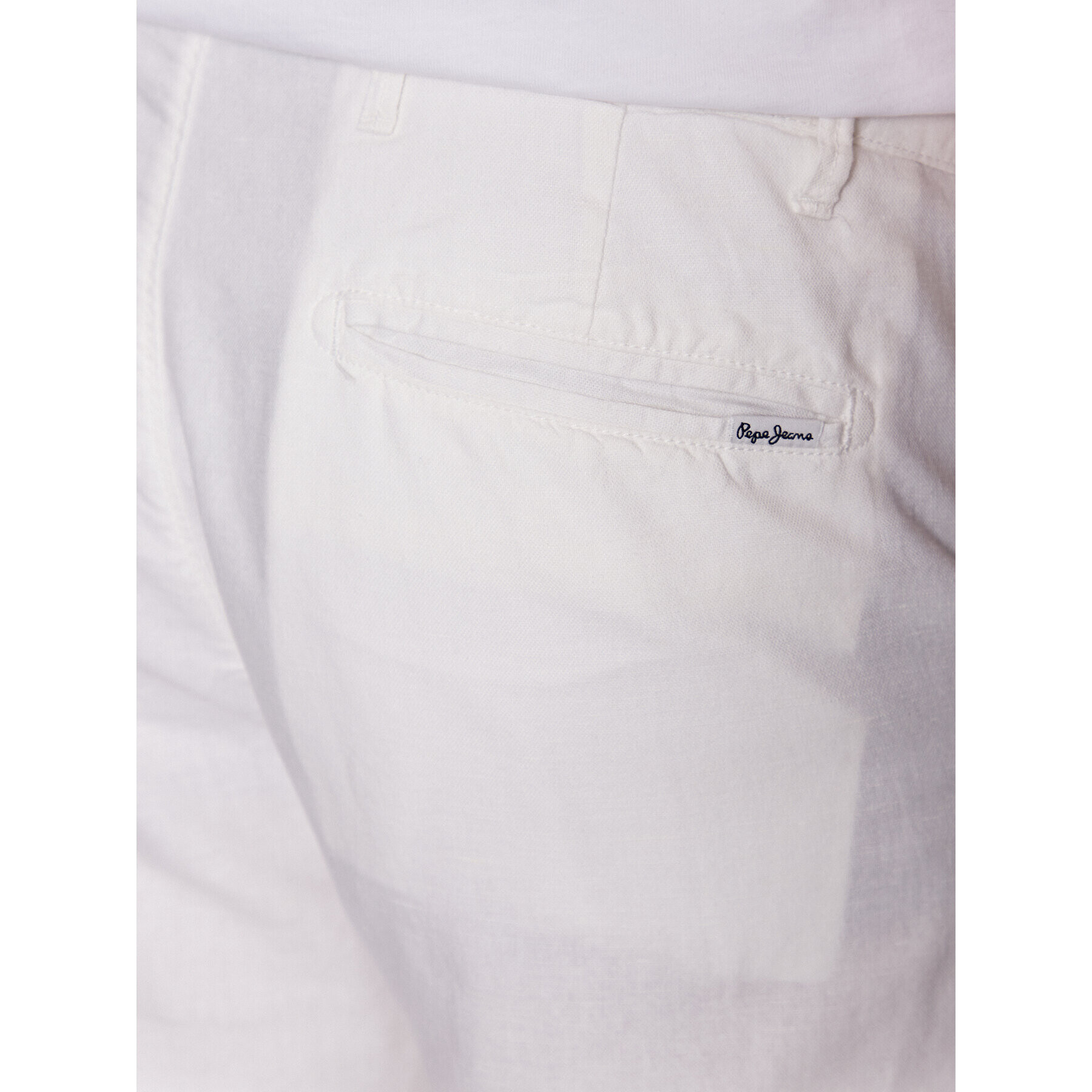 Pepe Jeans Bavlnené šortky Arkin Short Linen PM800913 Écru Relaxed Fit - Pepit.sk