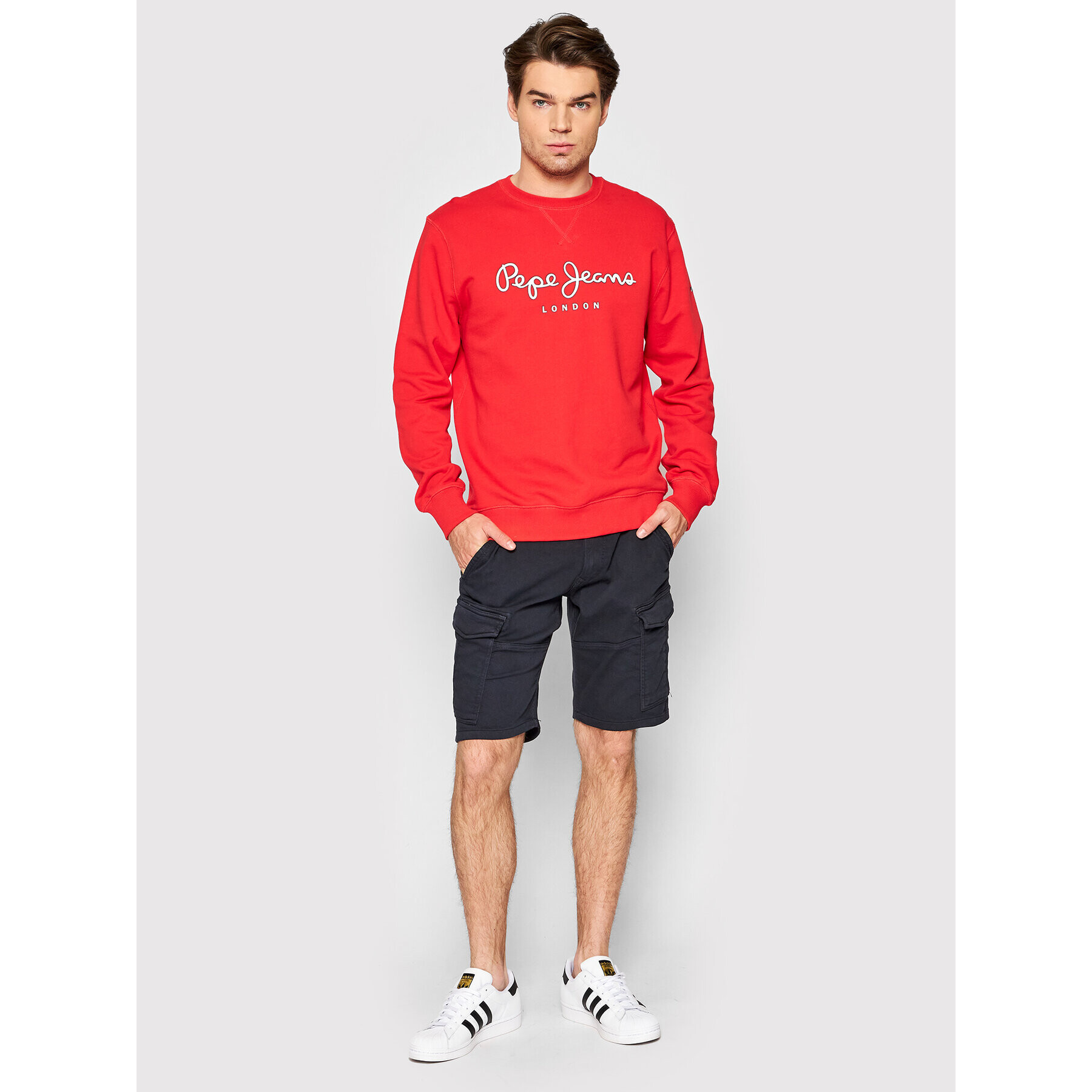 Pepe Jeans Bavlnené šortky GYMDIGO Jared PM800921 Tmavomodrá Regular Fit - Pepit.sk