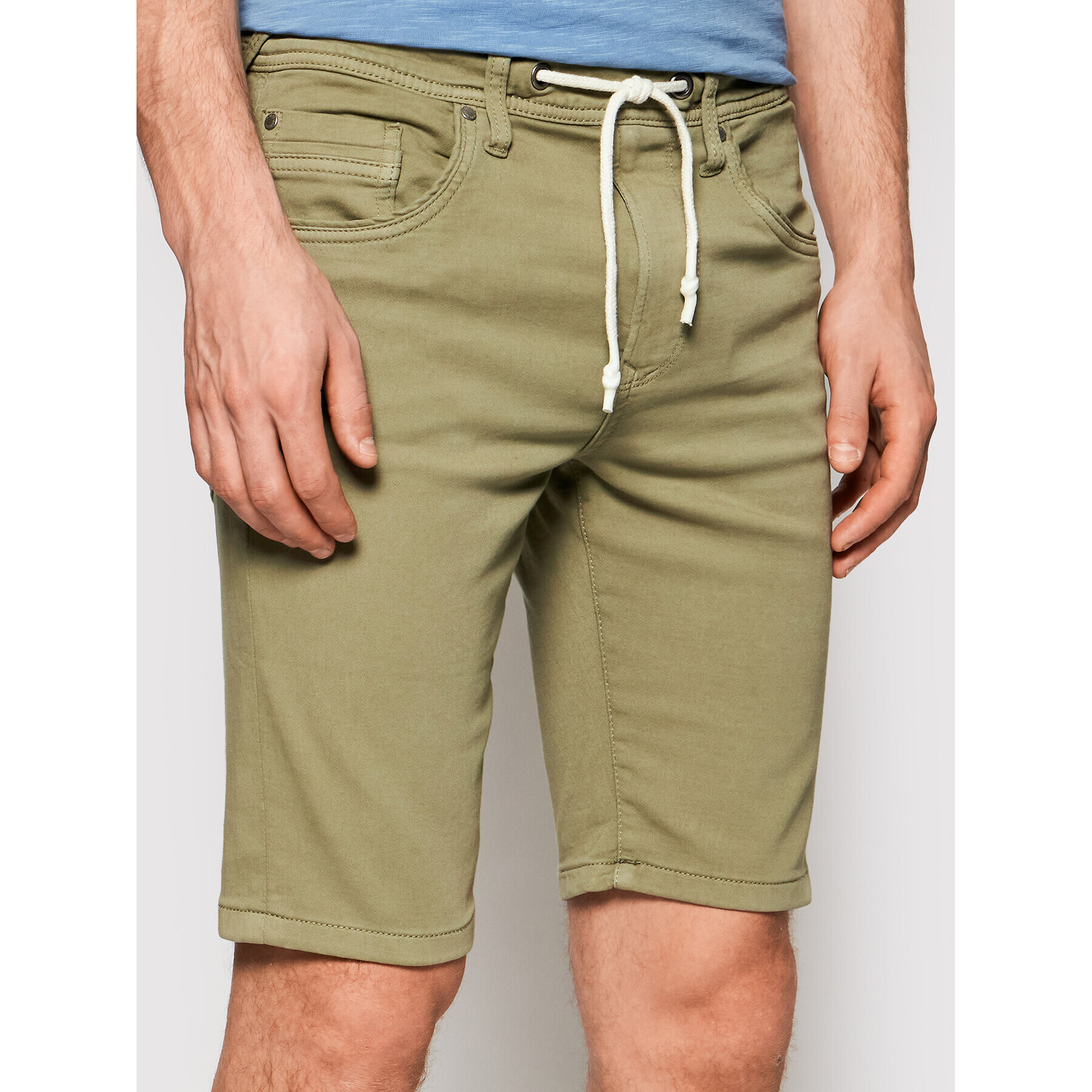 Pepe Jeans Bavlnené šortky Jagger PM800720 Zelená Regular Fit - Pepit.sk