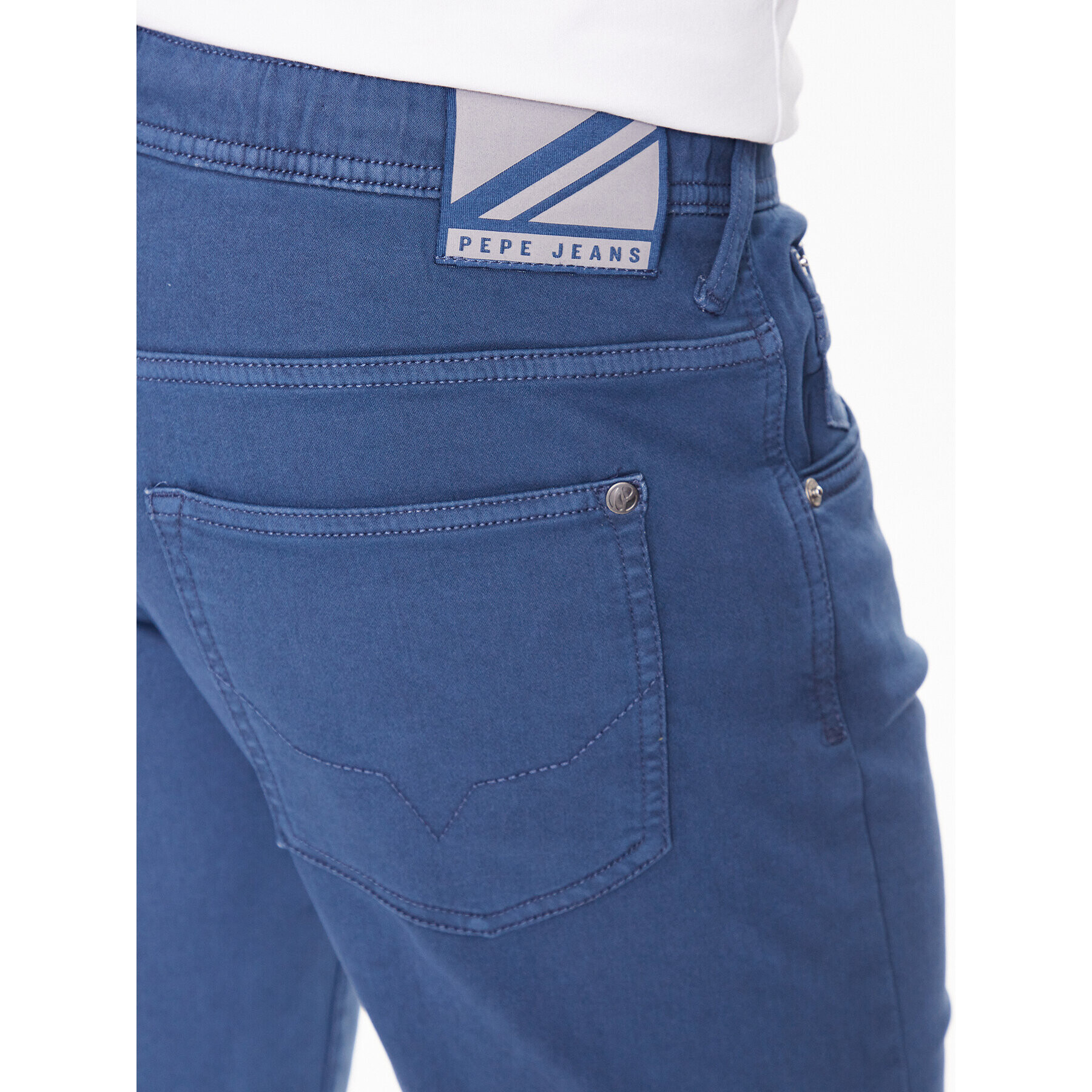 Pepe Jeans Bavlnené šortky Jagger Short PM800920 Modrá Slim Fit - Pepit.sk