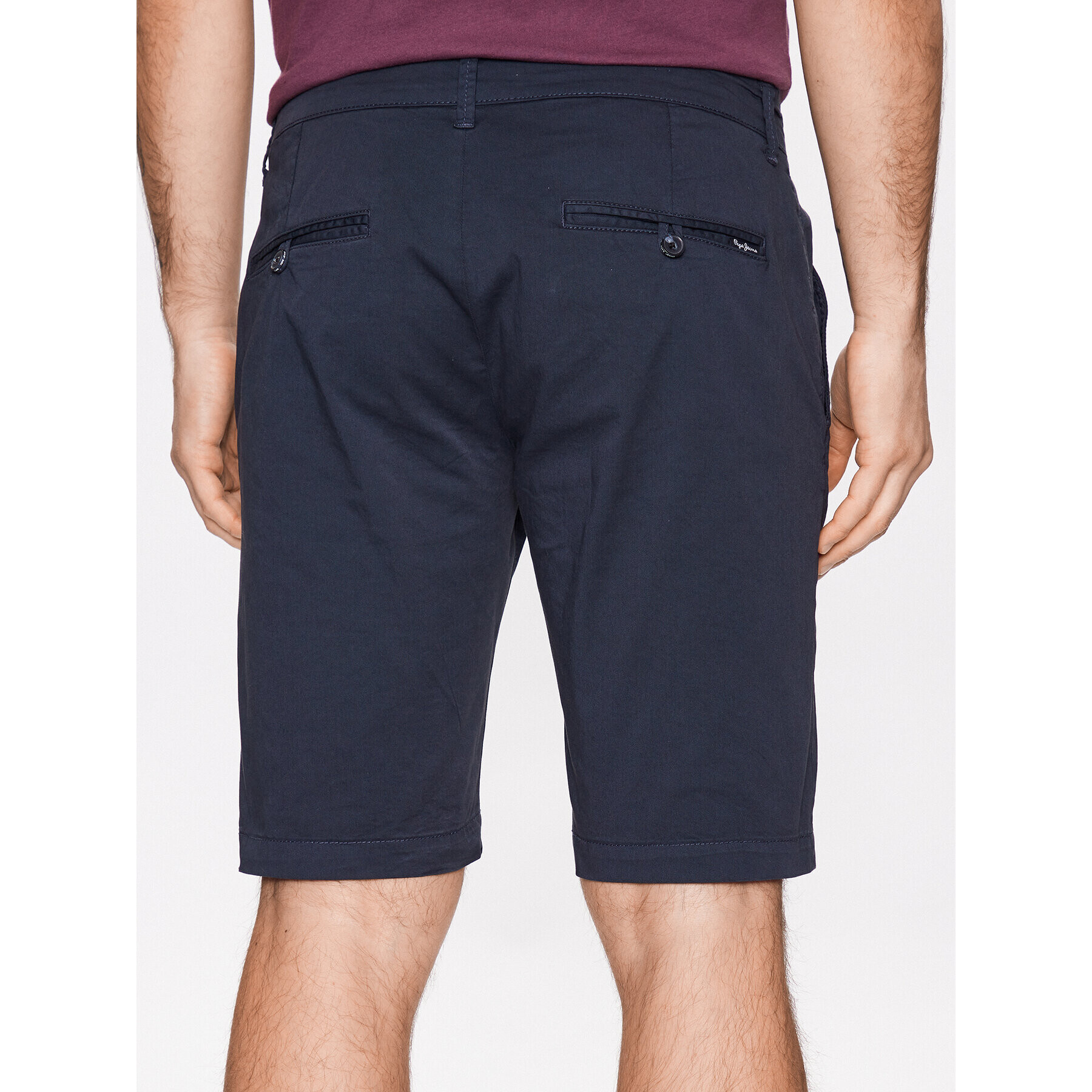 Pepe Jeans Bavlnené šortky Mc Queen Short PM800938C75 Tmavomodrá Regular Fit - Pepit.sk