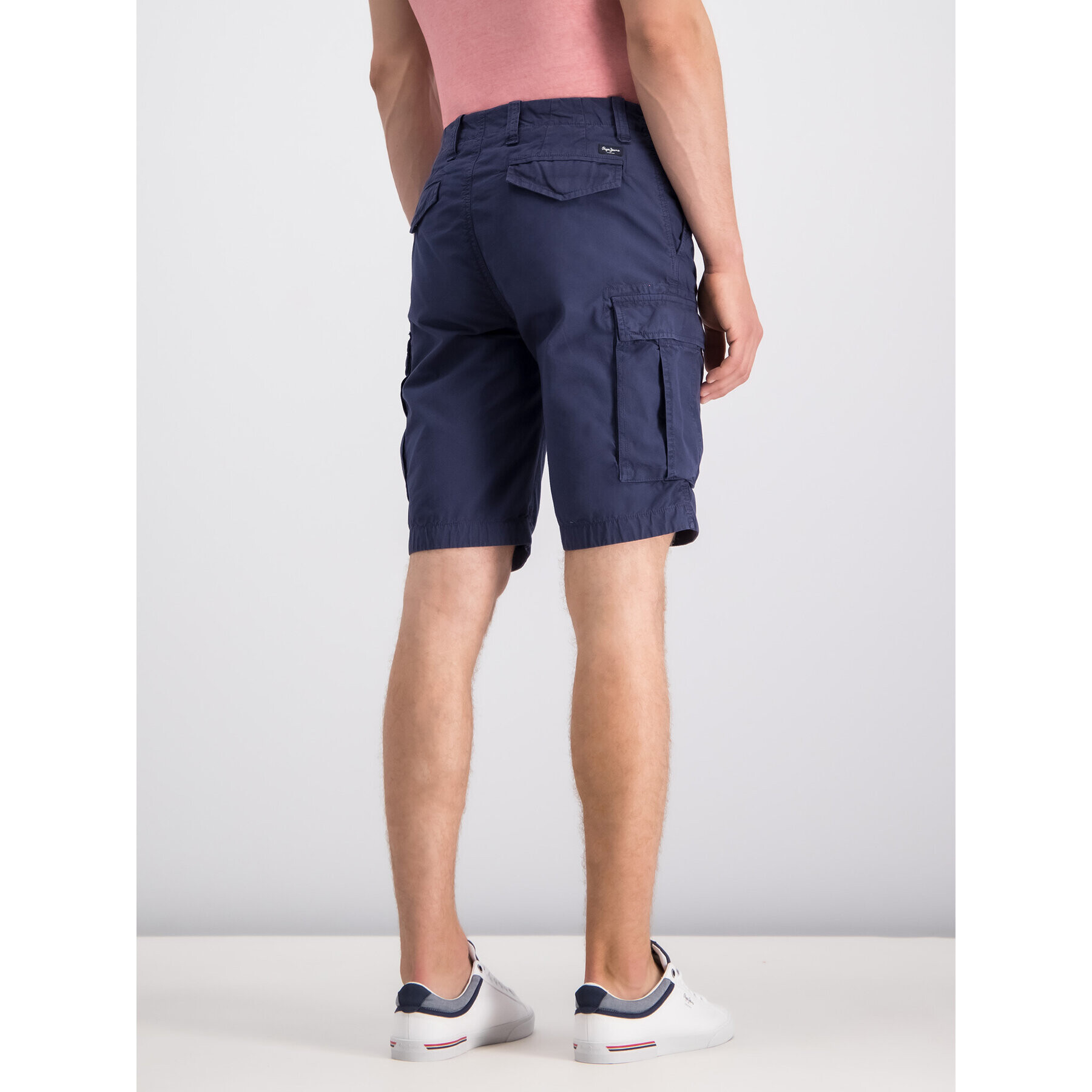 Pepe Jeans Bavlnené šortky PM800722 Tmavomodrá Regular Fit - Pepit.sk